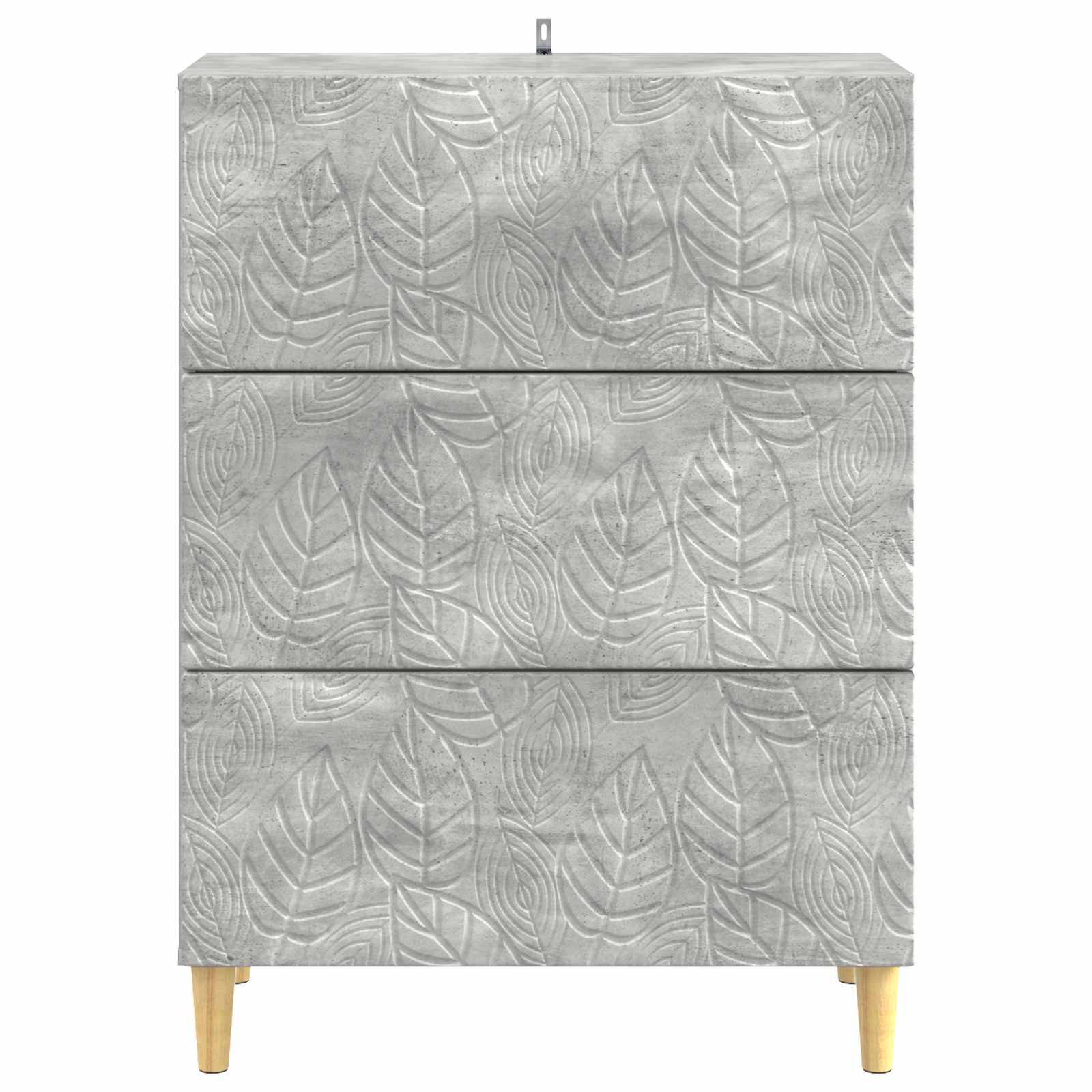 vidaXL Schubladenschrank Betongrau 66 x 34,5 x 90 cm Holzwerkstoff