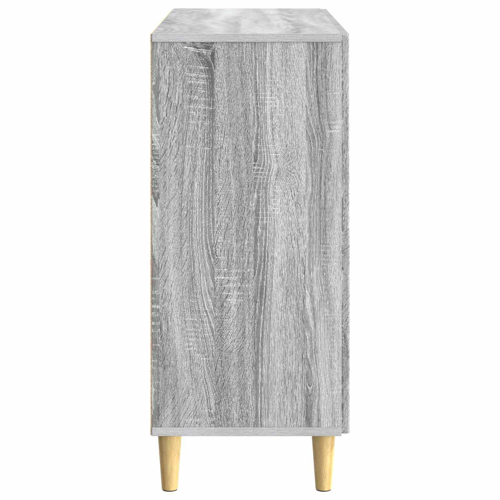 vidaXL Sideboard Grau Sonoma 89 x 34,5 x 80 cm Holzwerkstoff