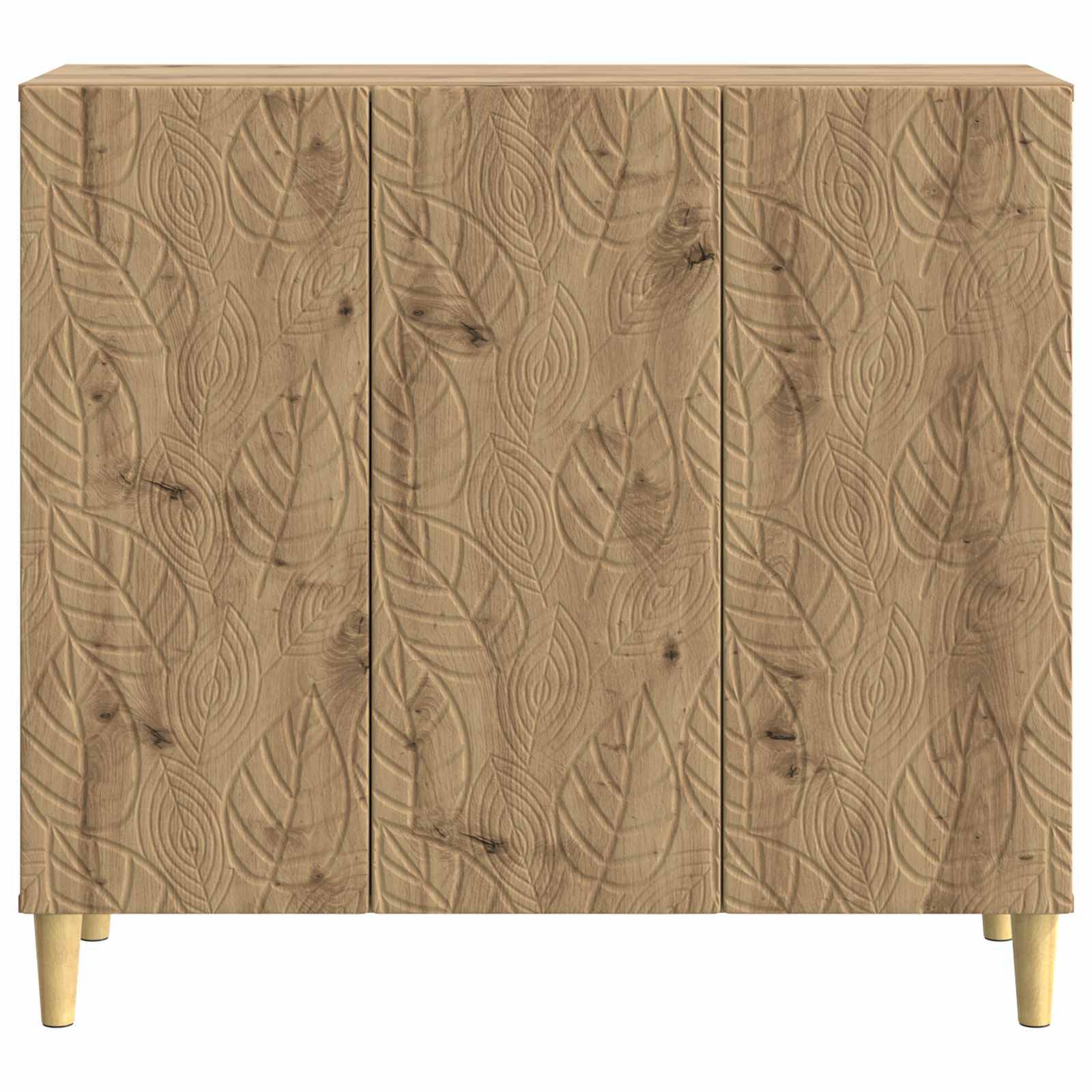 vidaXL Sideboard Artisan-Eiche 89 x 34,5 x 80 cm Holzwerkstoff