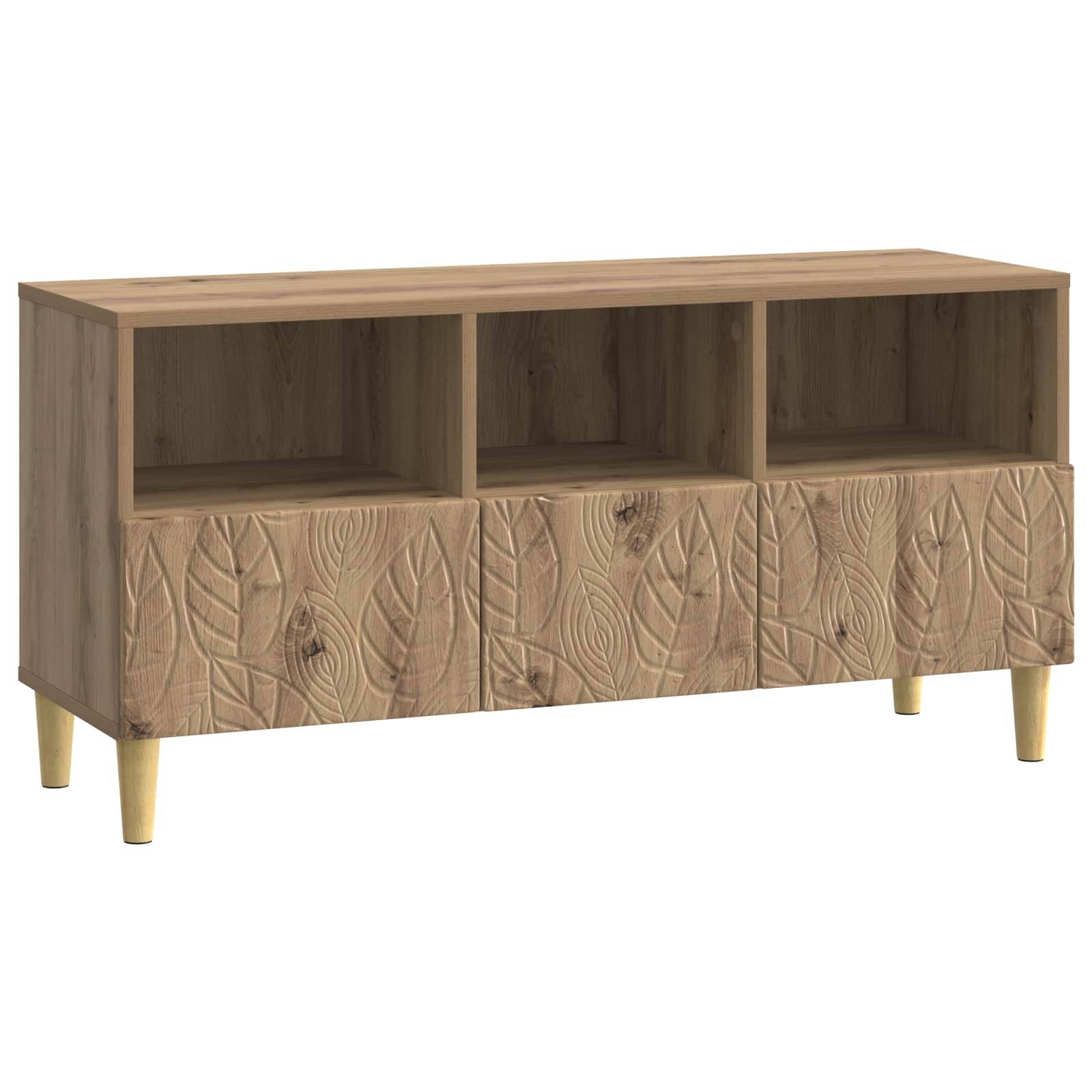 vidaXL TV-Schränk 102 x 34,5 x 50 cm Artisan-Eiche Holzwerkstoff