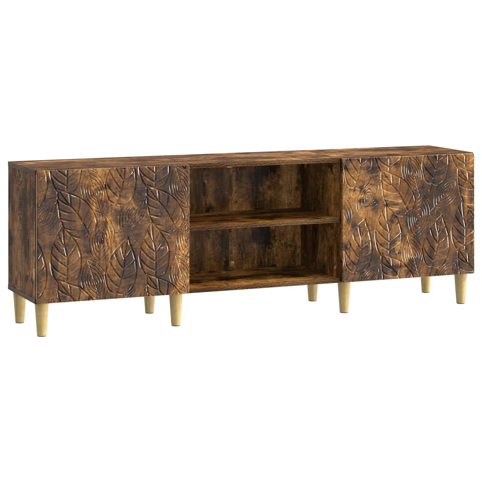 vidaXL TV-Schränk 150 x 31 x 50 cm Geräucherte Eiche Holzwerkstoff
