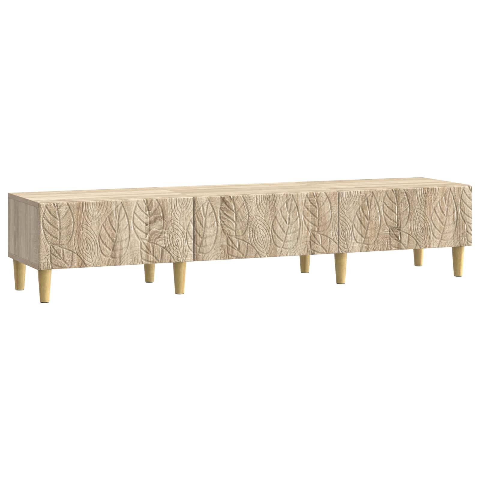 vidaXL TV-Schränk 147 x 34,5 x 30 cm Sonoma-Eiche Holzwerkstoff