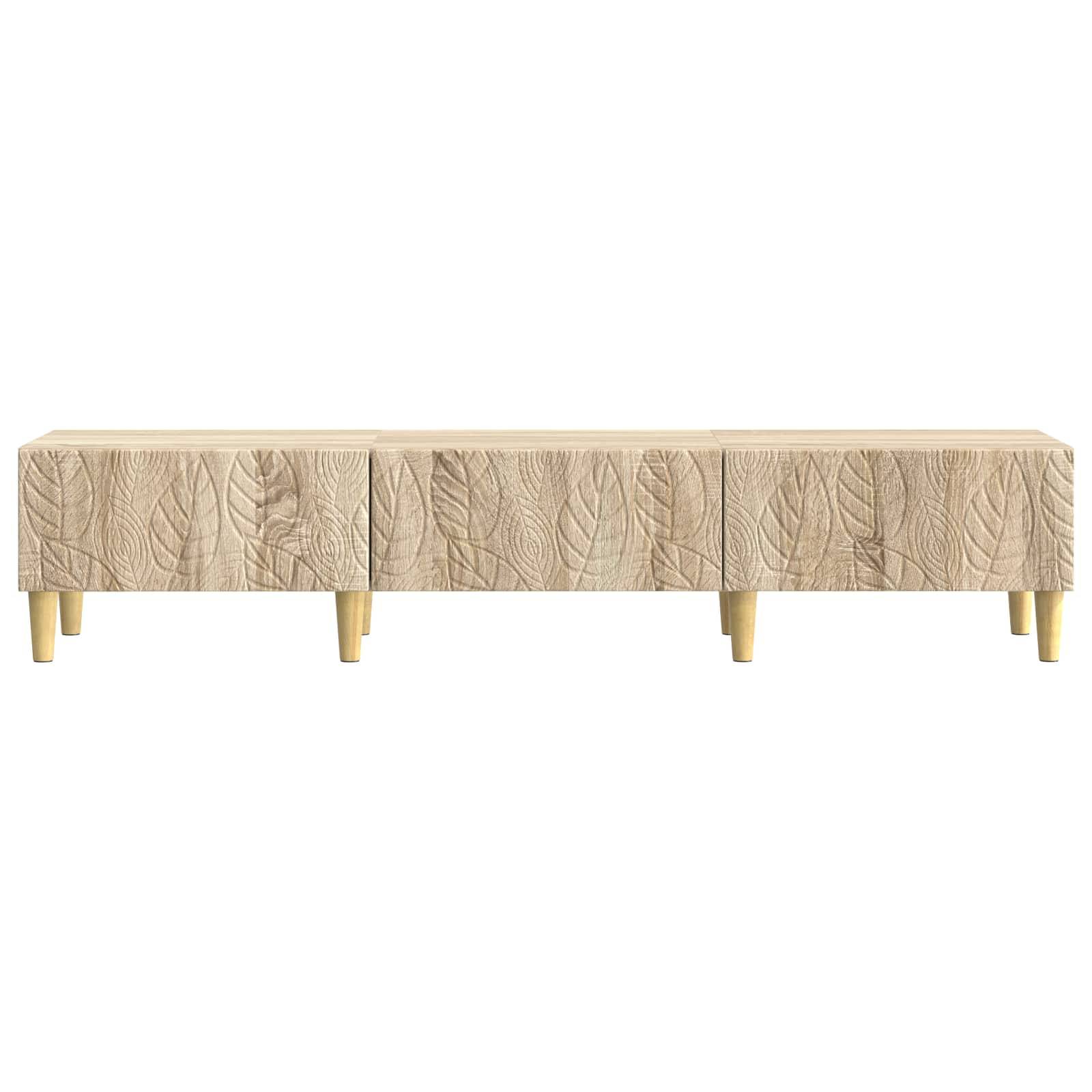 vidaXL TV-Schränk 147 x 34,5 x 30 cm Sonoma-Eiche Holzwerkstoff
