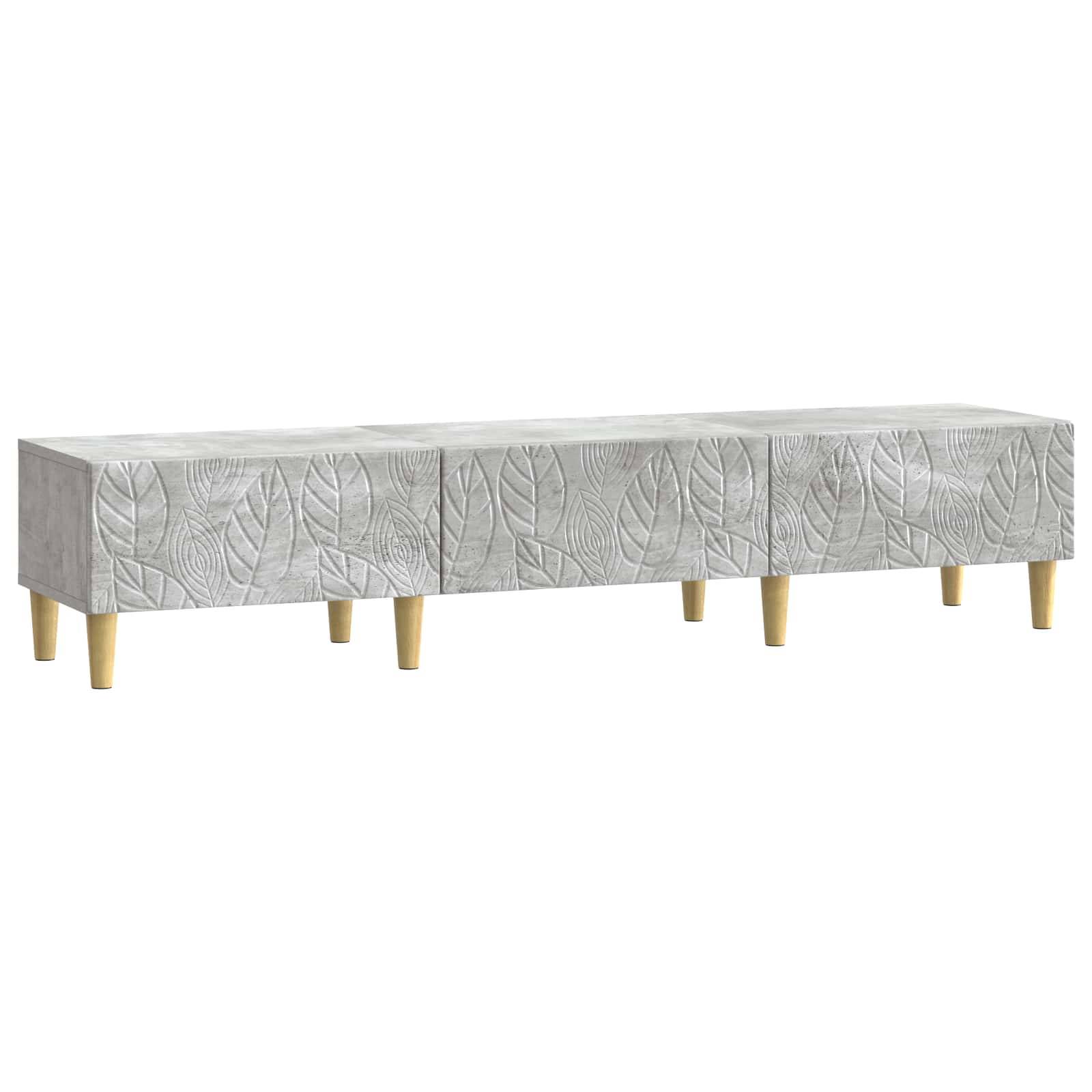 vidaXL TV-Schränk 147 x 34,5 x 30 cm Betongrau Holzwerkstoff
