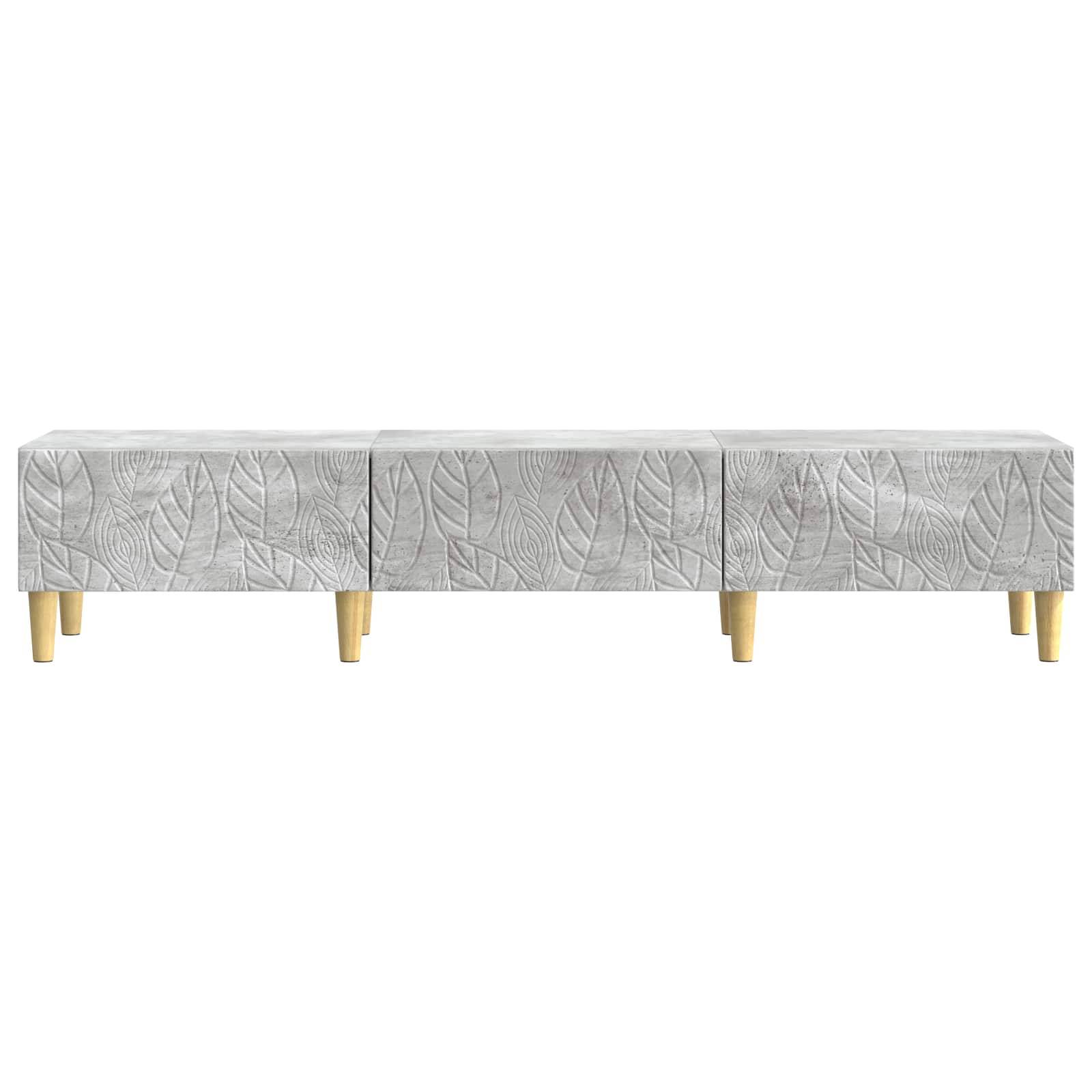 vidaXL TV-Schränk 147 x 34,5 x 30 cm Betongrau Holzwerkstoff