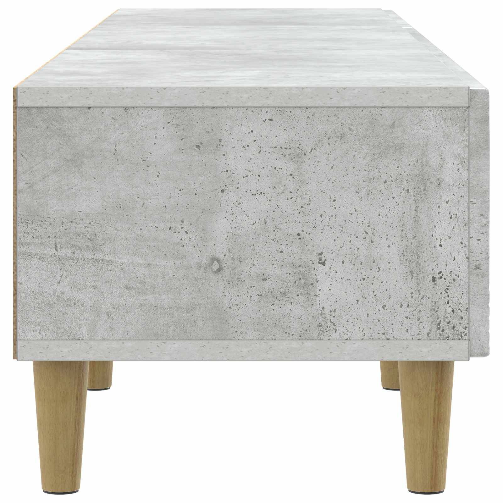 vidaXL TV-Schränk 147 x 34,5 x 30 cm Betongrau Holzwerkstoff