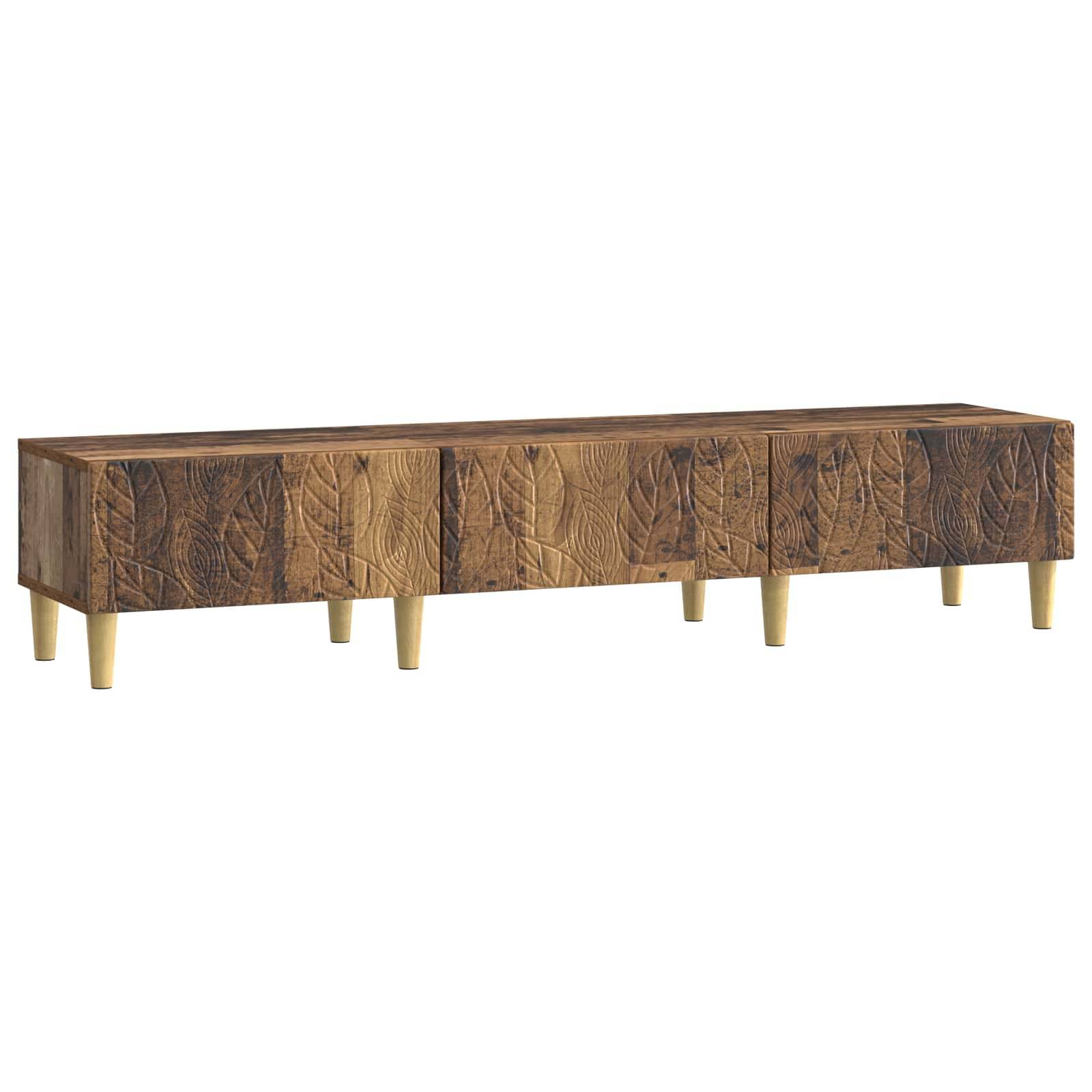 vidaXL TV-Schränk 147 x 34,5 x 30 cm Altholz Holzwerkstoff