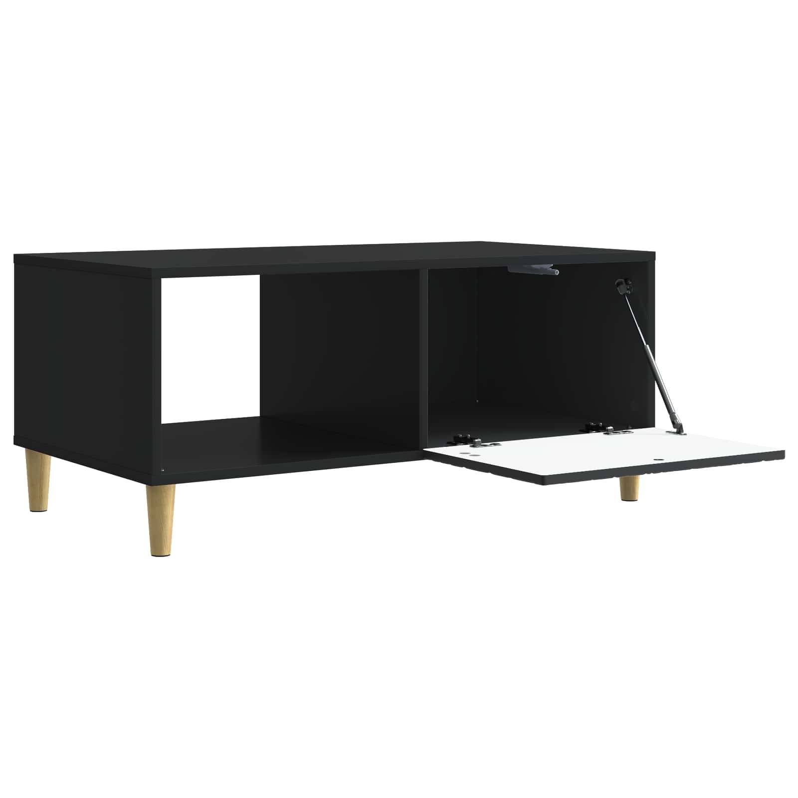 vidaXL Couchtisch Schwarz 90 x 50 x 40 cm Holzwerkstoff