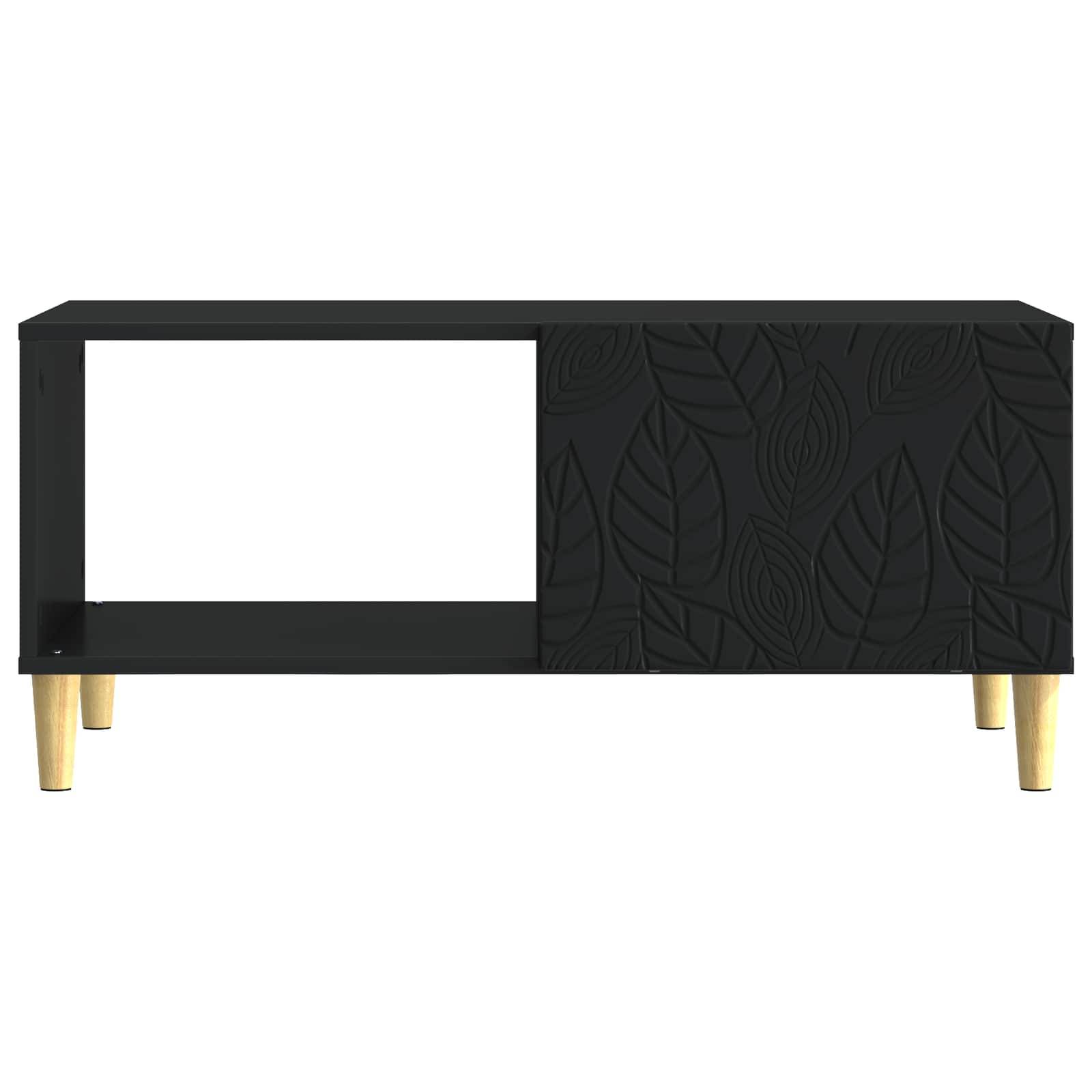 vidaXL Couchtisch Schwarz 90 x 50 x 40 cm Holzwerkstoff