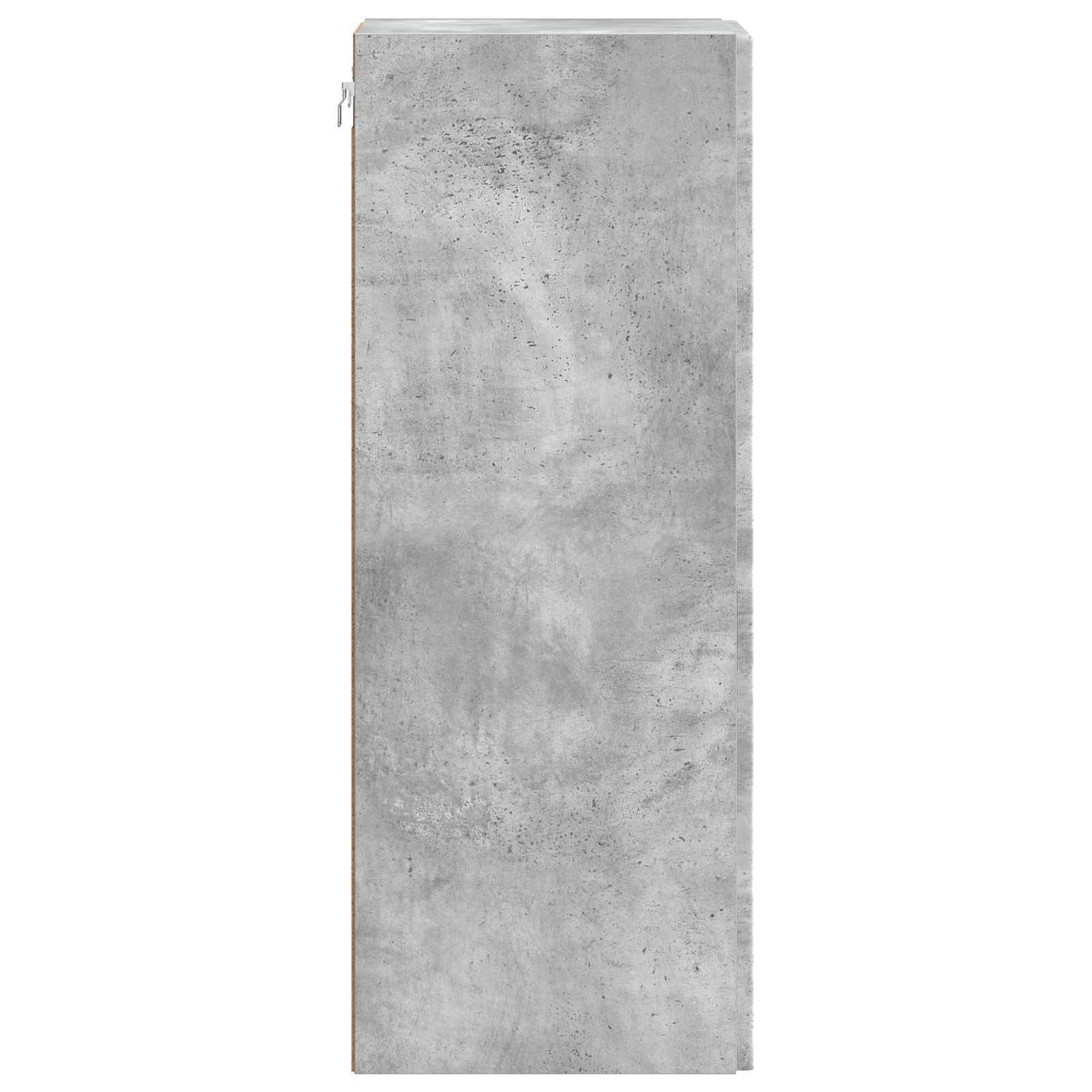 vidaXL Wandschrank Betongrau 66 x 34,5 x 90 cm Holzwerkstoff