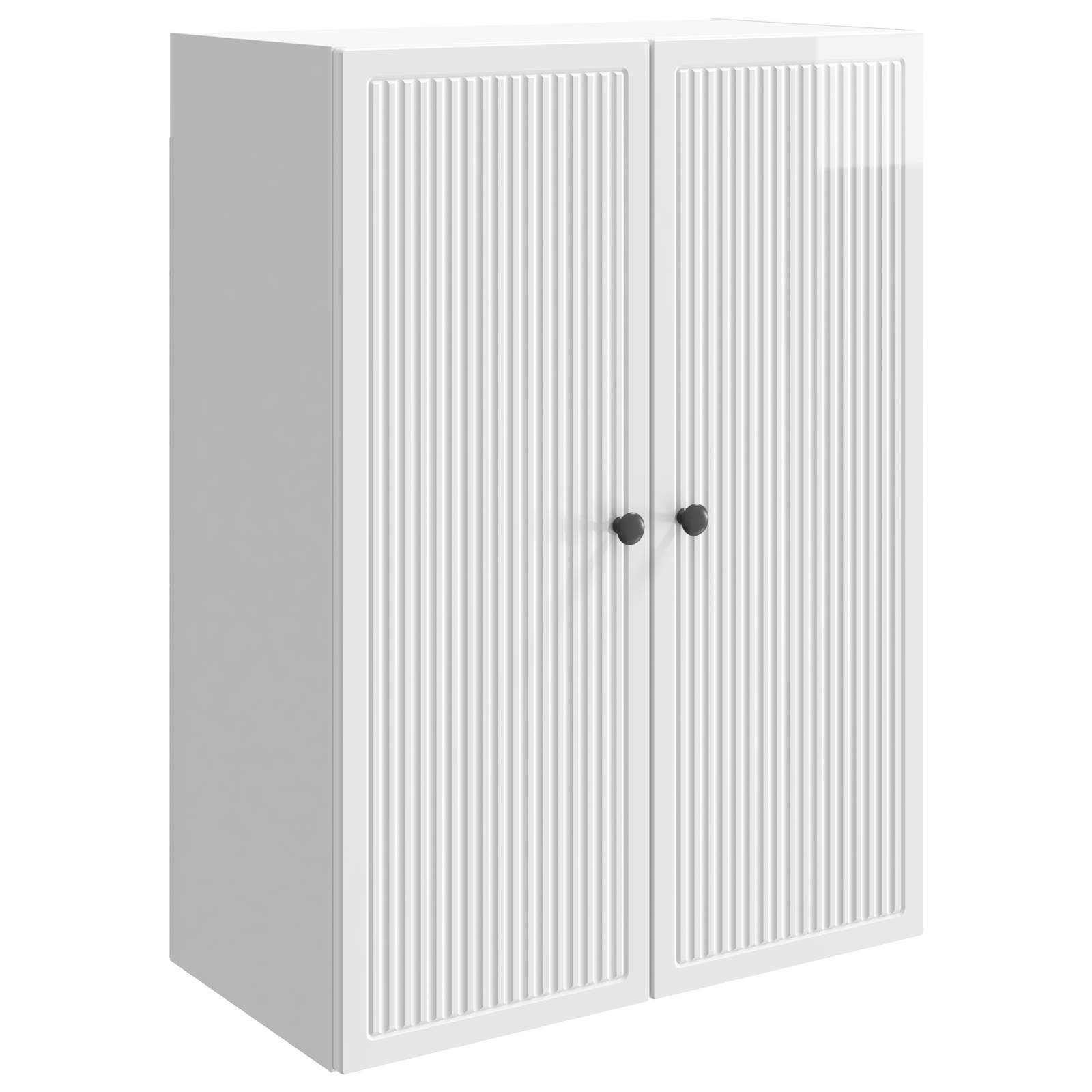 vidaXL Wandschrank Hochglanz Weiß 66 x 34,5 x 90 cm Holzwerkstoff