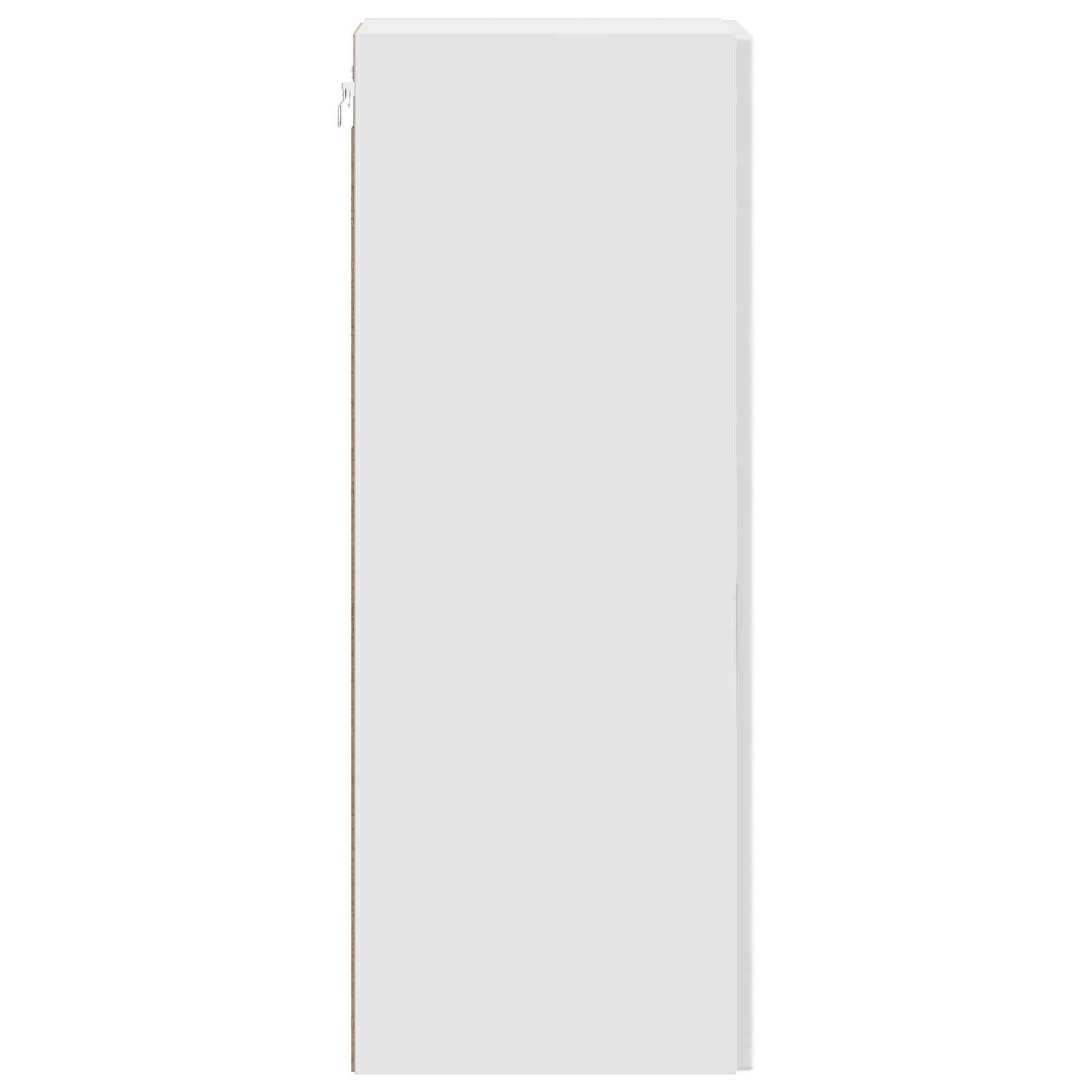 vidaXL Wandschrank Hochglanz Weiß 66 x 34,5 x 90 cm Holzwerkstoff