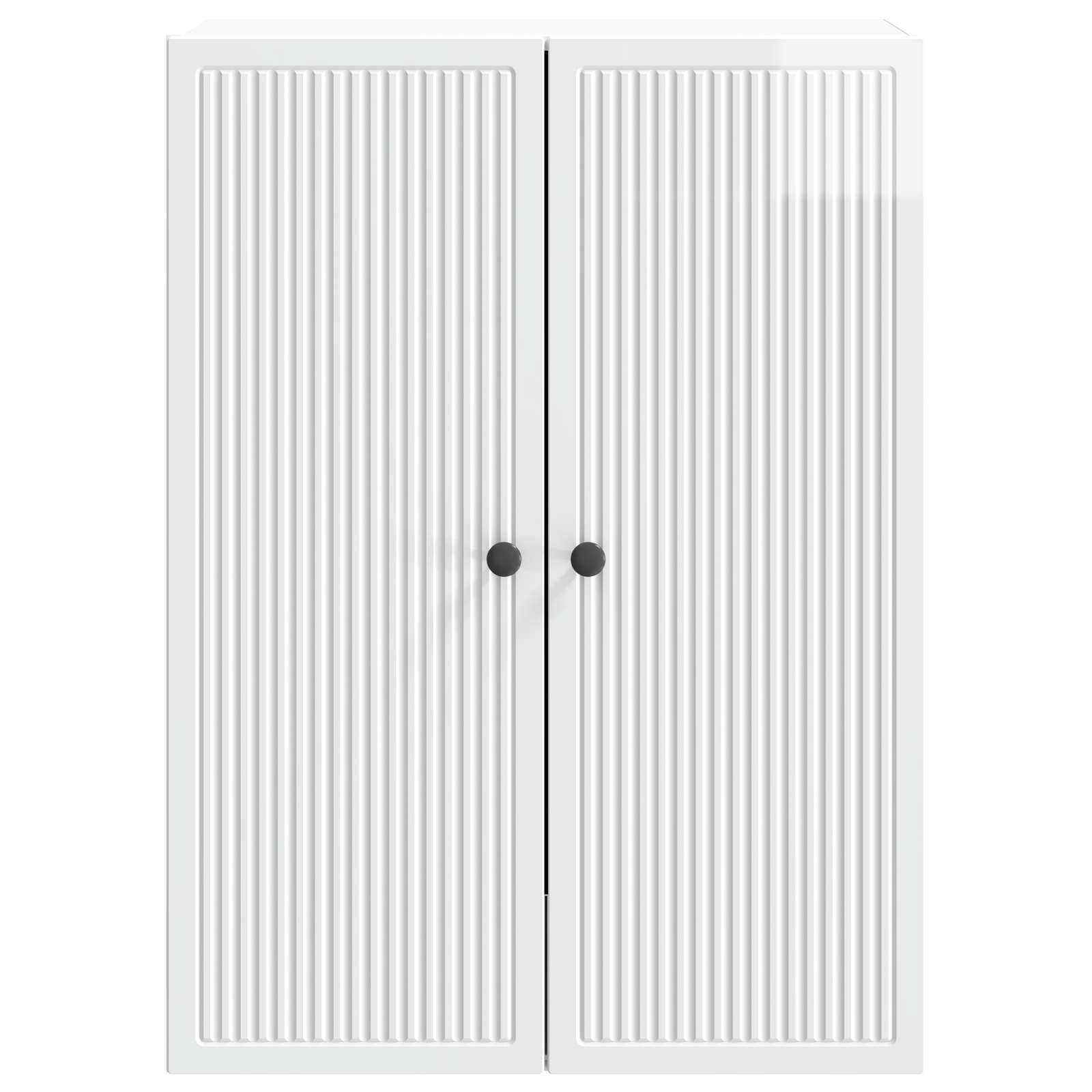 vidaXL Wandschrank Hochglanz Weiß 66 x 34,5 x 90 cm Holzwerkstoff