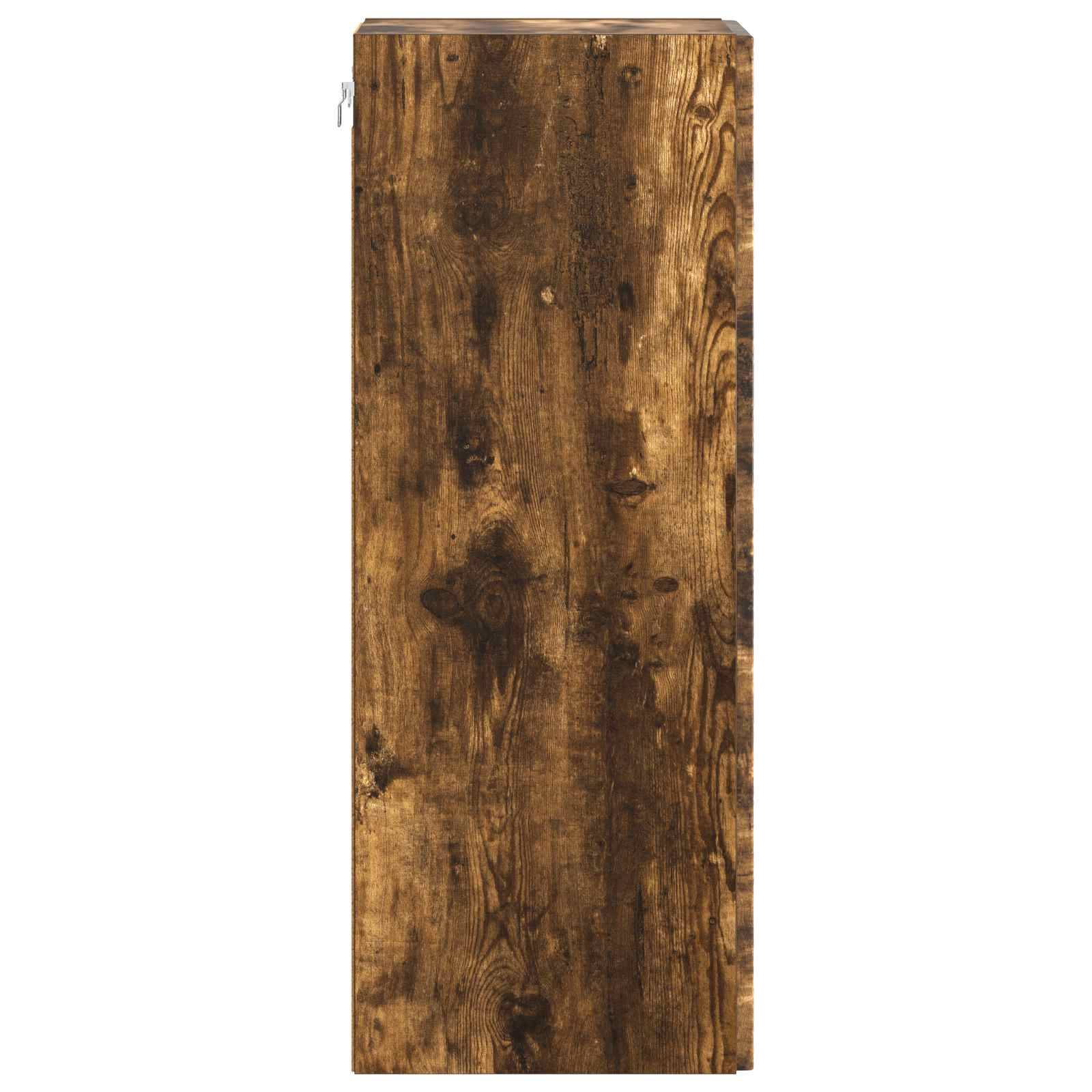 vidaXL Wandschrank Geräucherte Eiche 66 x 34,5 x 90 cm Holzwerkstoff