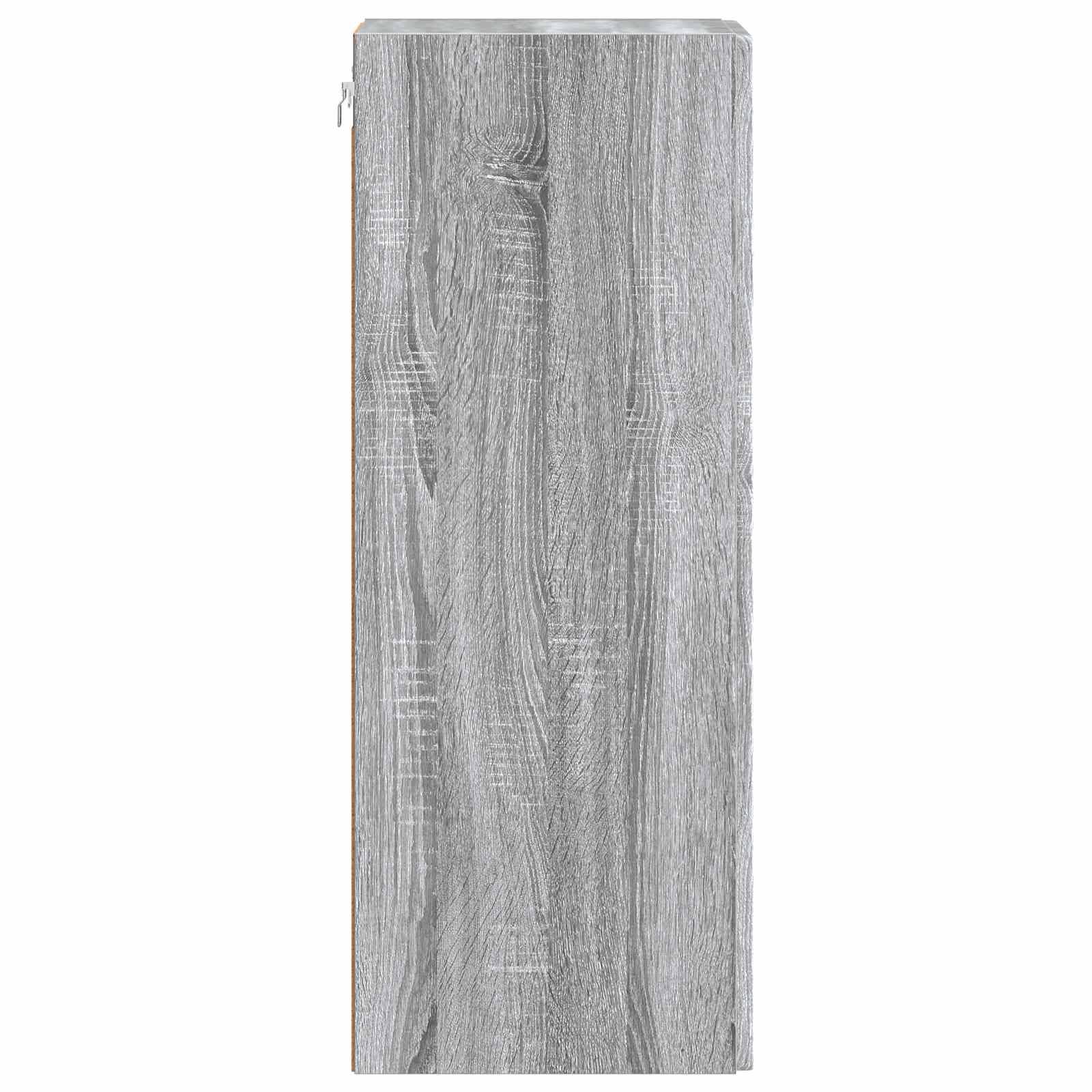 vidaXL Wandschrank Grau Sonoma 66 x 34,5 x 90 cm Holzwerkstoff
