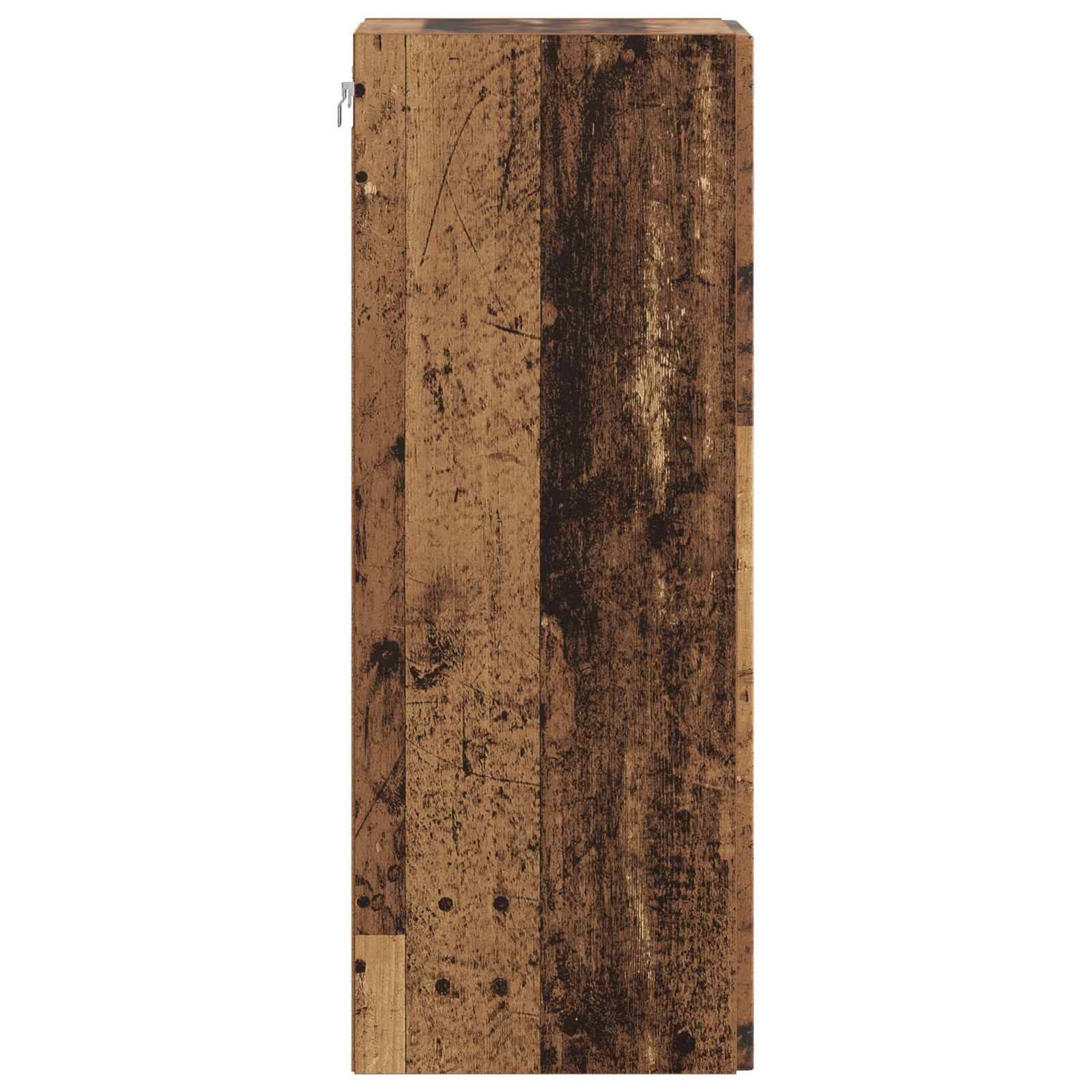 vidaXL Wandschrank Altholz 33 x 34,5 x 90 cm Holzwerkstoff