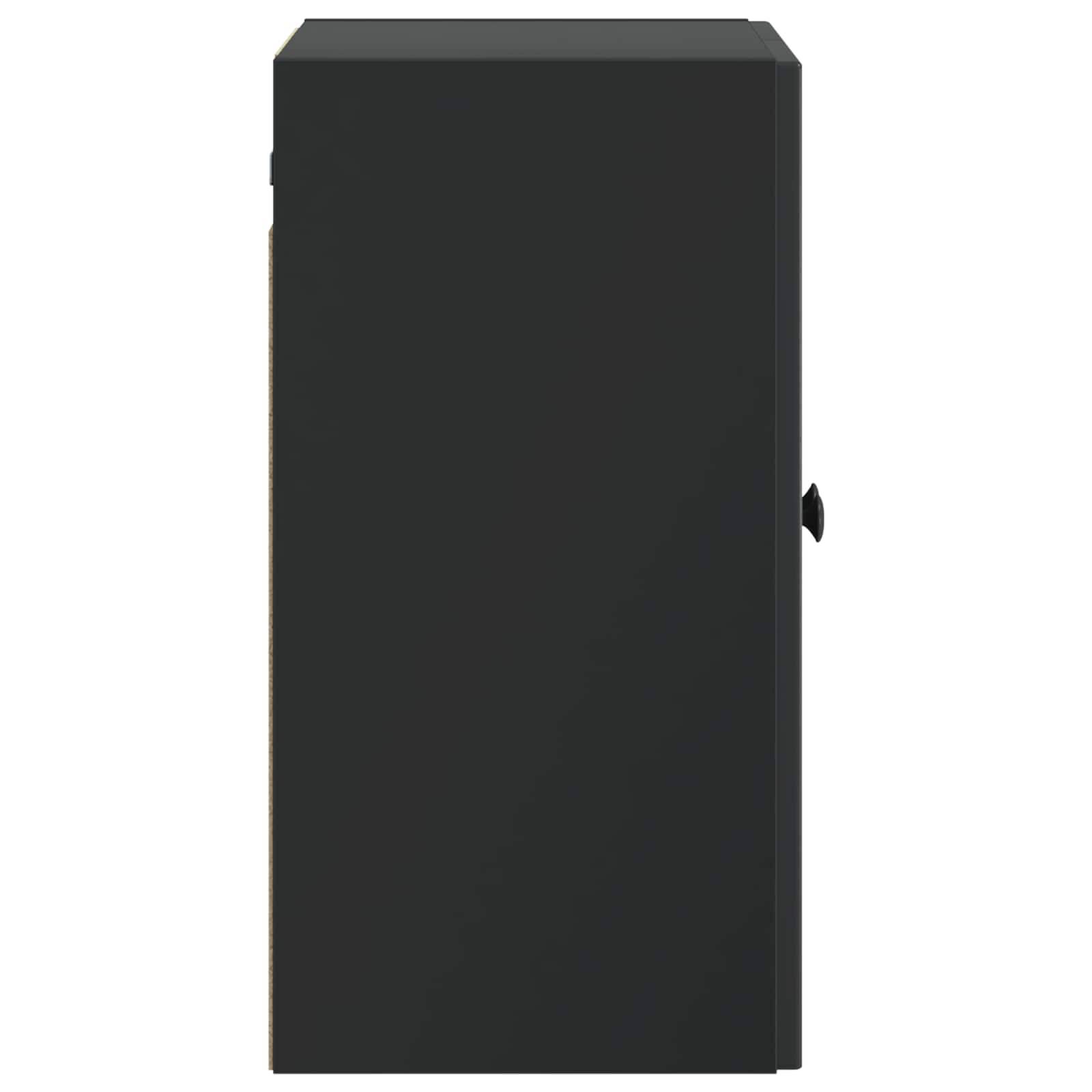 vidaXL Wandschrank Schwarz 59 x 31 x 60 cm Holzwerkstoff