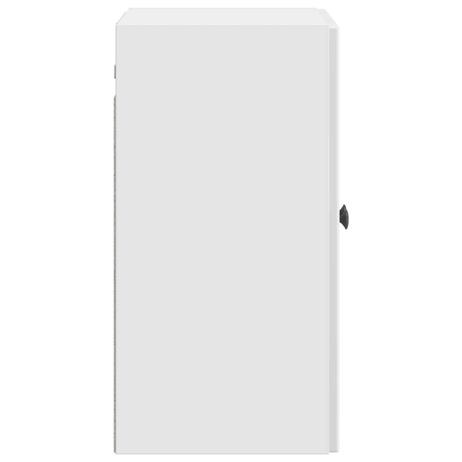 vidaXL Wandschrank Hochglanz Weiß 59 x 31 x 60 cm Holzwerkstoff
