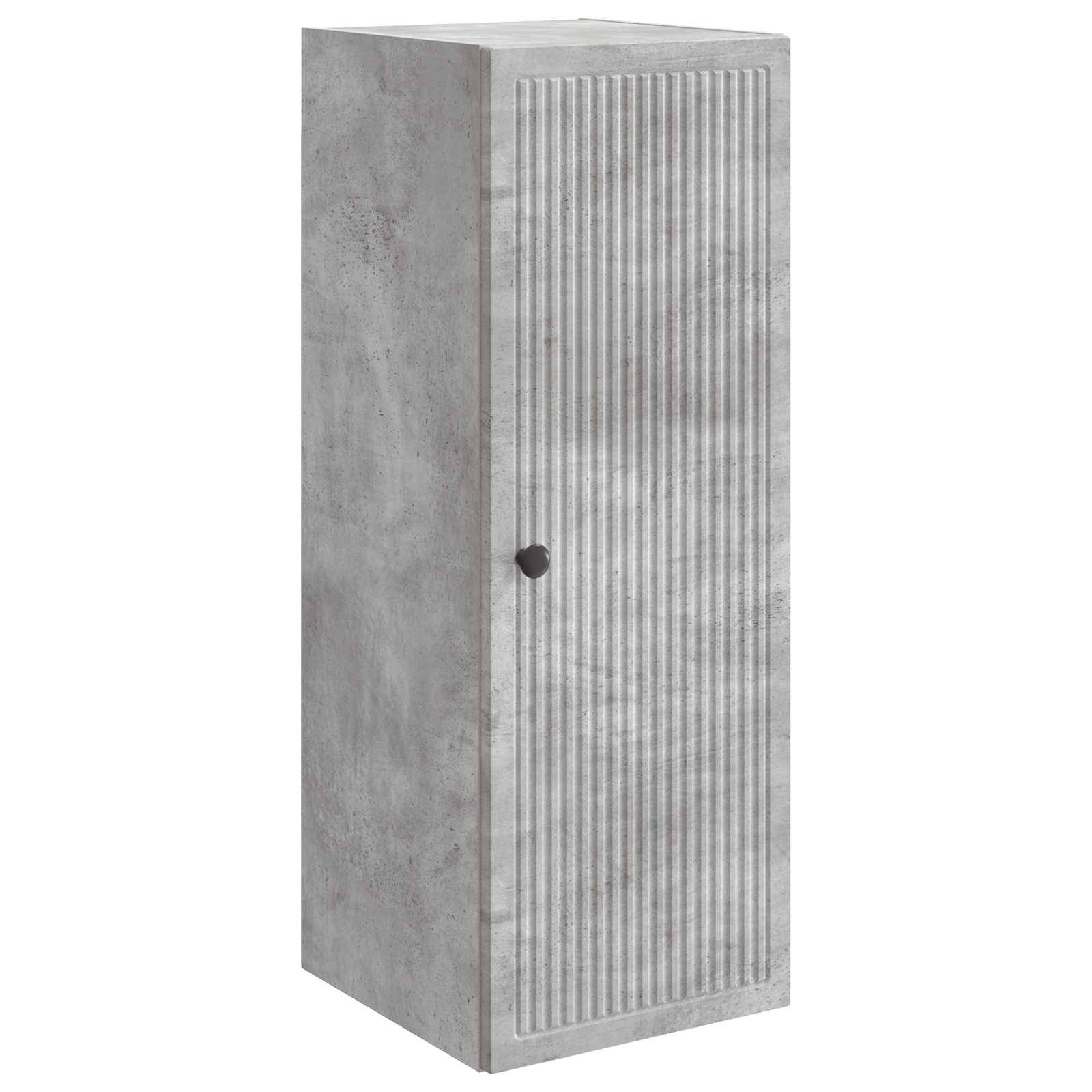 vidaXL Wandschrank Betongrau 33 x 34,5 x 90 cm Holzwerkstoff