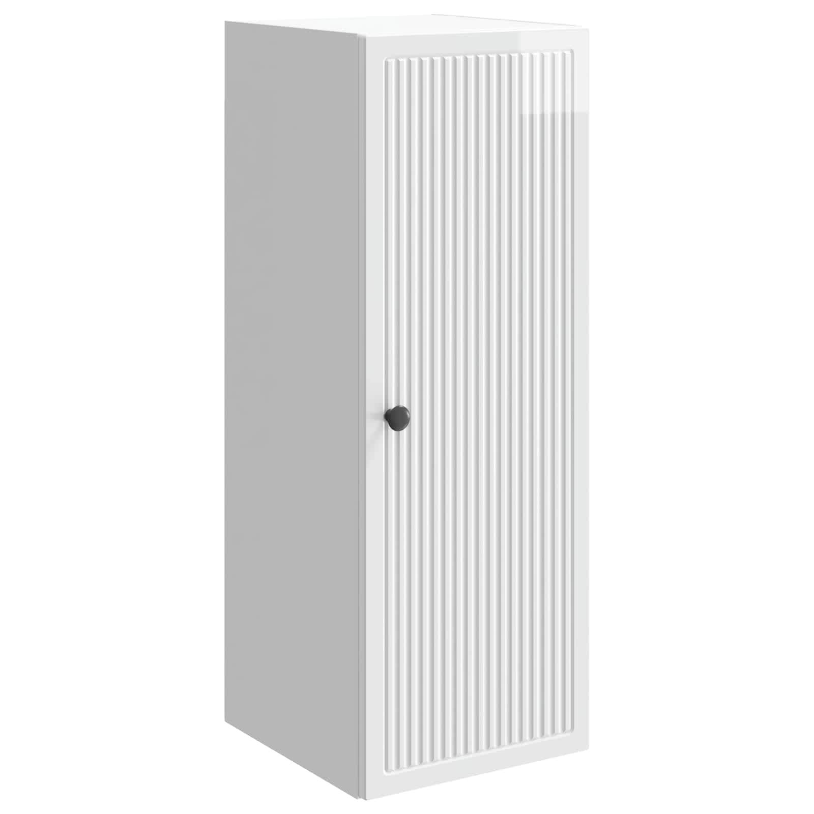 vidaXL Wandschrank Hochglanz Weiß 33 x 34,5 x 90 cm Holzwerkstoff