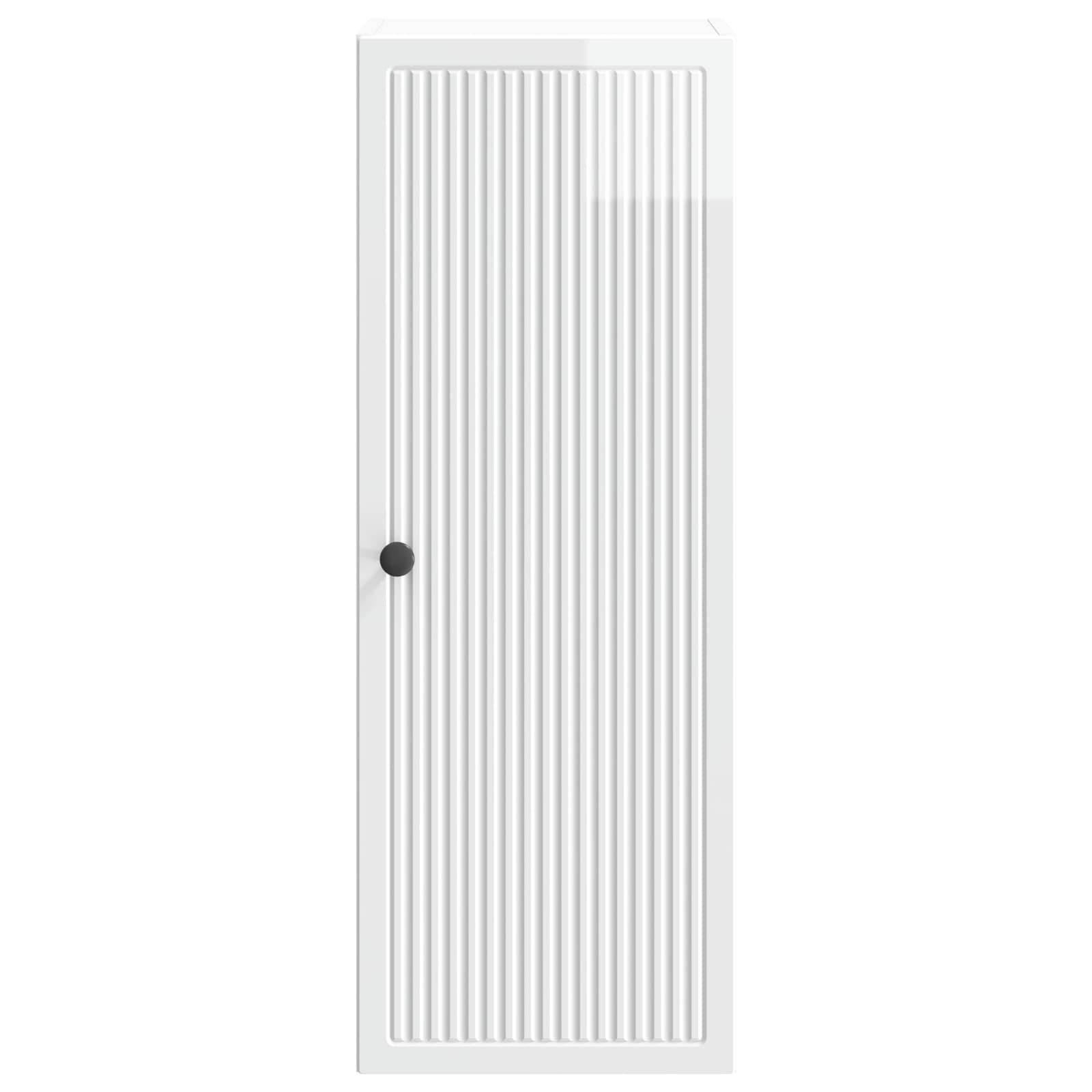 vidaXL Wandschrank Hochglanz Weiß 33 x 34,5 x 90 cm Holzwerkstoff