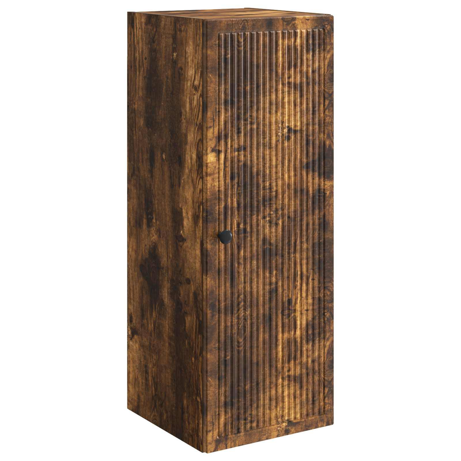 vidaXL Wandschrank Geräucherte Eiche 33 x 34,5 x 90 cm Holzwerkstoff