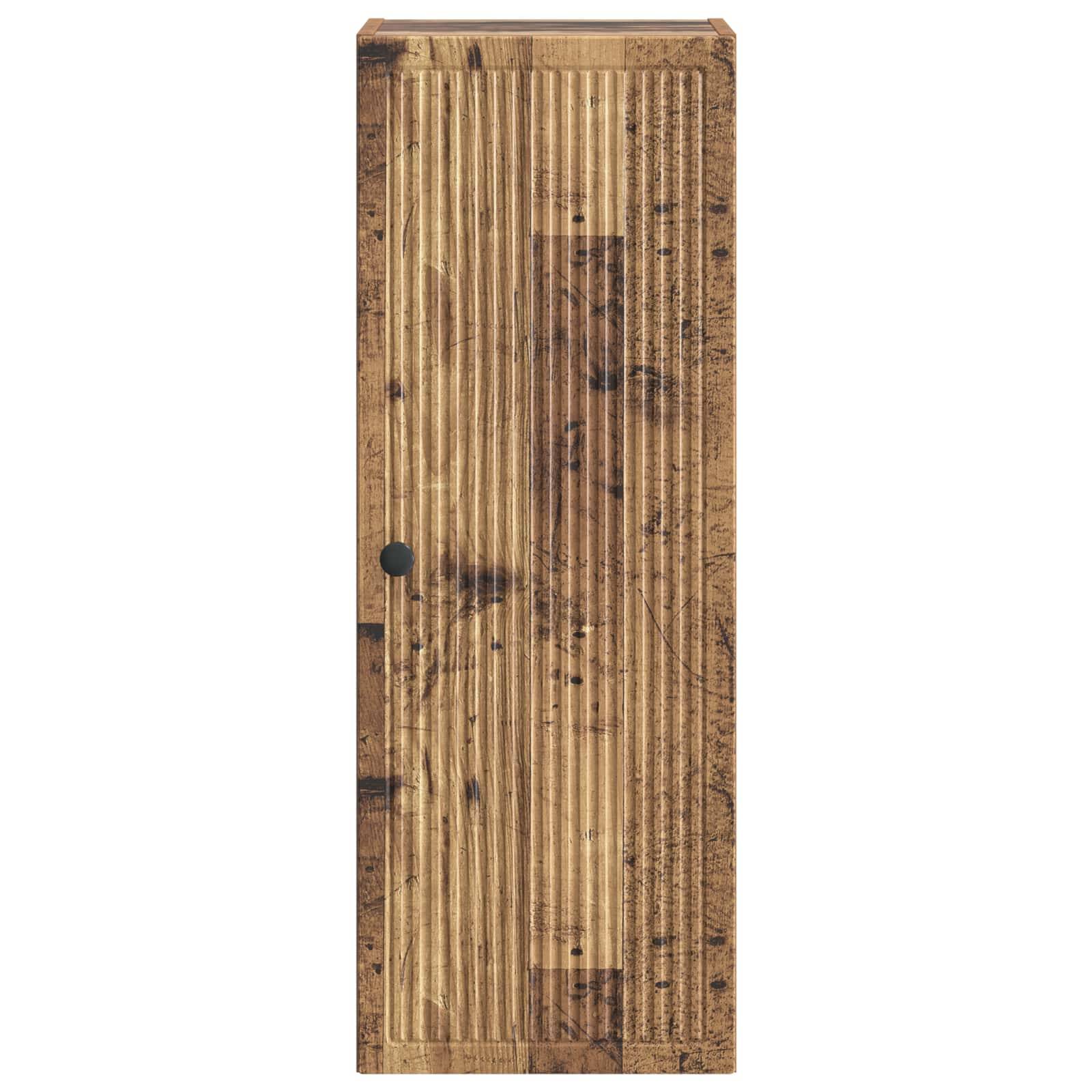 vidaXL Wandschrank Altholz 33 x 34,5 x 90 cm Holzwerkstoff