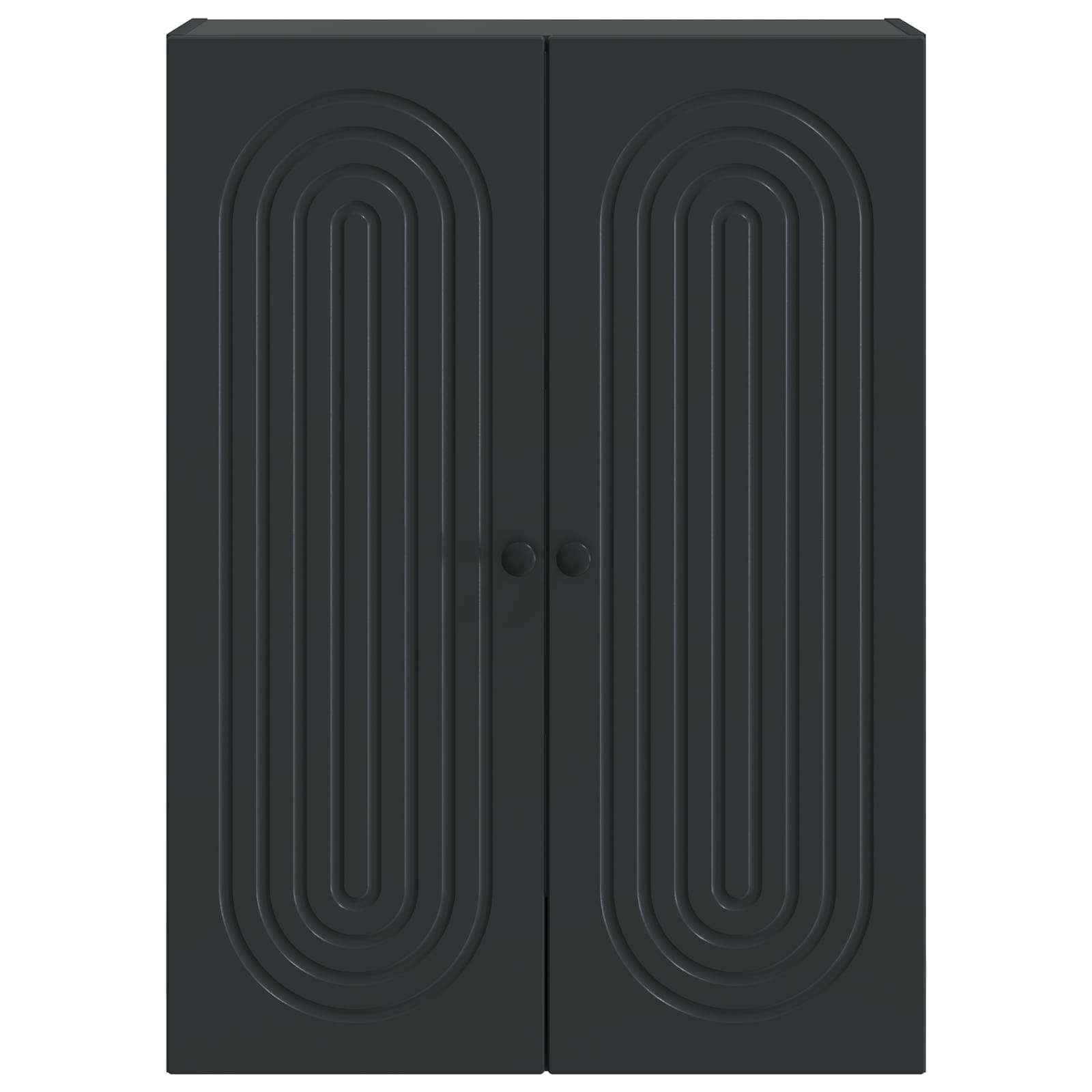 vidaXL Wandschrank Schwarz 66 x 34,5 x 90 cm Holzwerkstoff