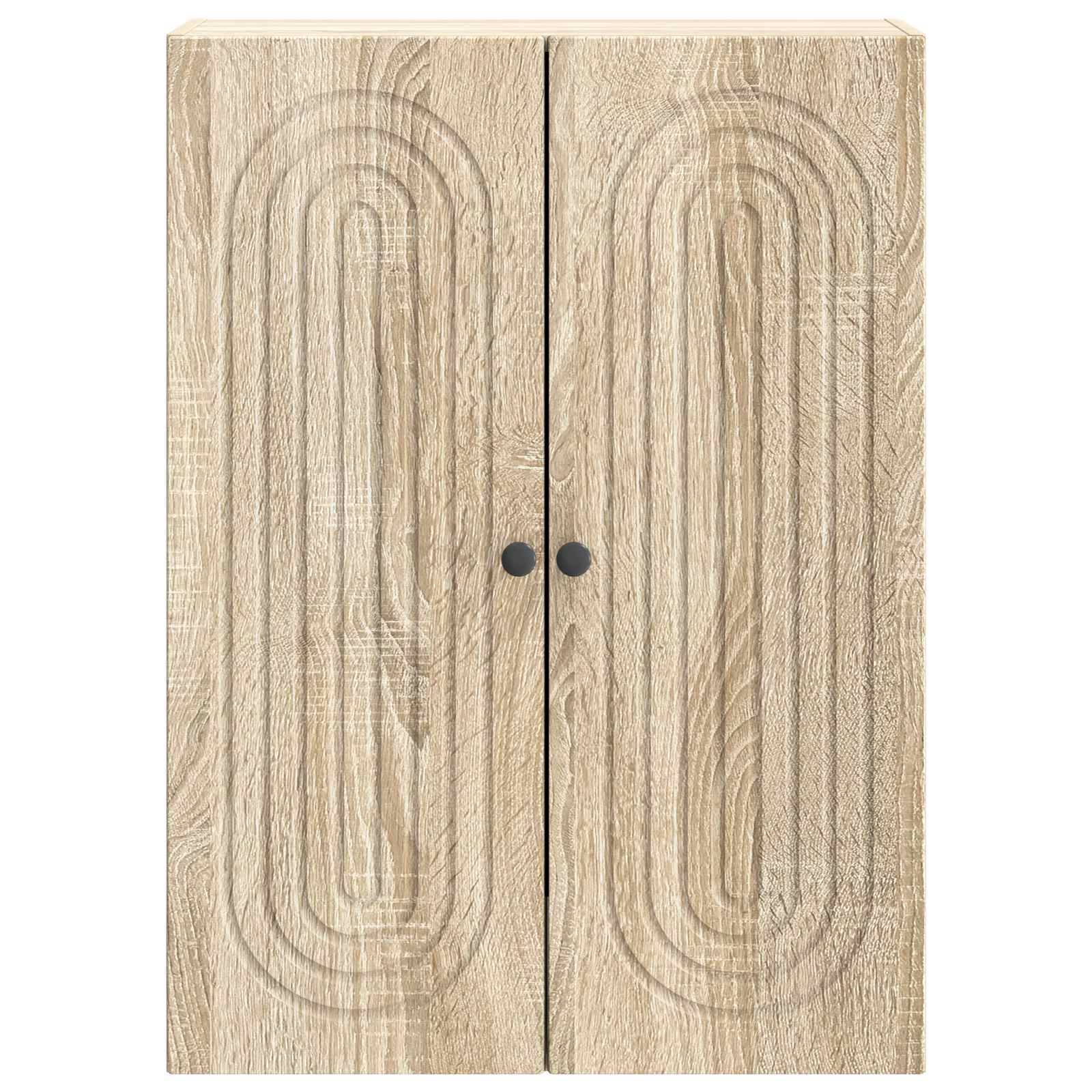 vidaXL Wandschrank Sonoma-Eiche 66 x 34,5 x 90 cm Holzwerkstoff