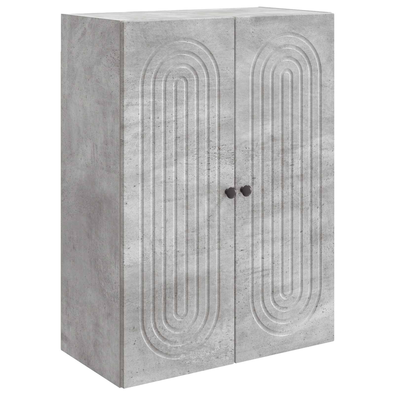 vidaXL Wandschrank Betongrau 66 x 34,5 x 90 cm Holzwerkstoff