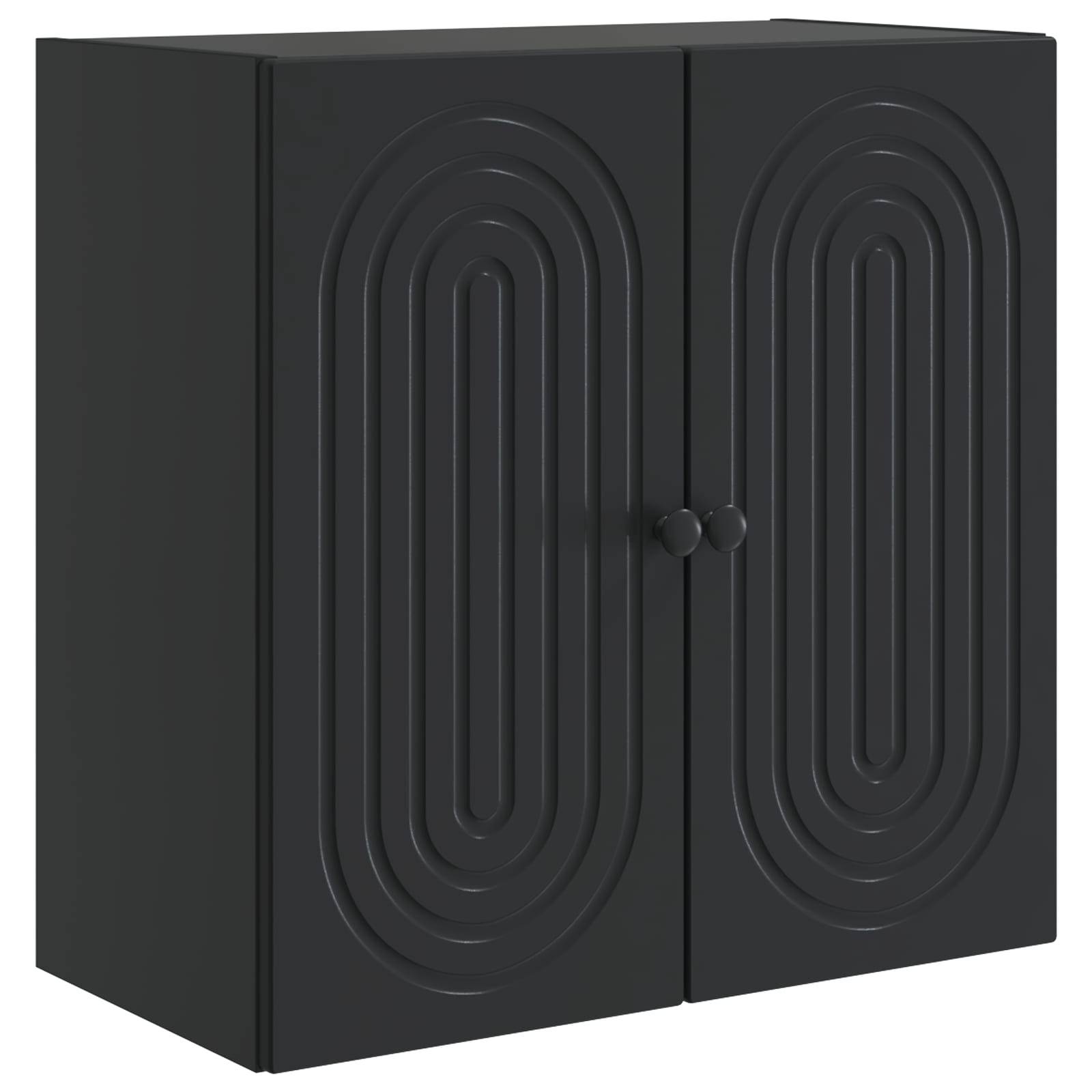vidaXL Wandschrank Schwarz 59 x 31 x 60 cm Holzwerkstoff