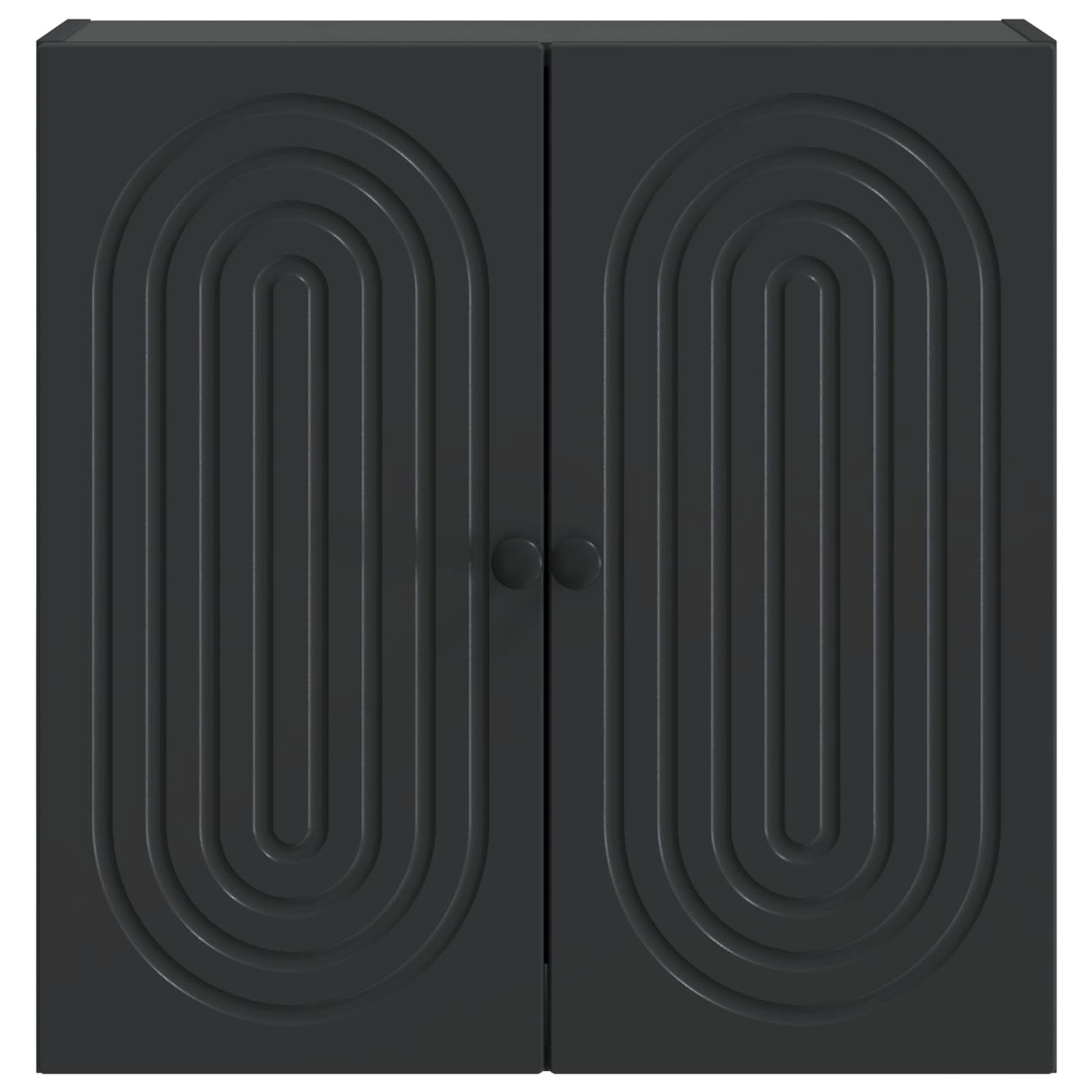 vidaXL Wandschrank Schwarz 59 x 31 x 60 cm Holzwerkstoff