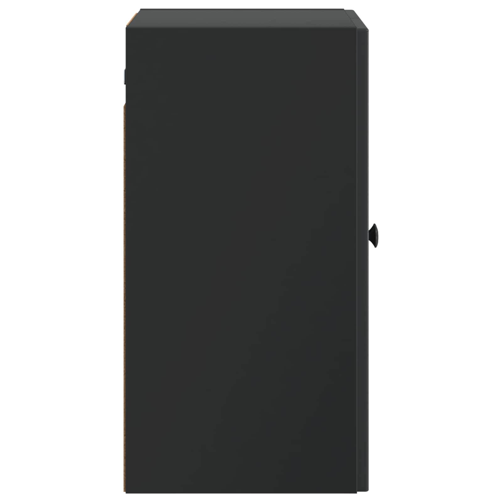 vidaXL Wandschrank Schwarz 59 x 31 x 60 cm Holzwerkstoff