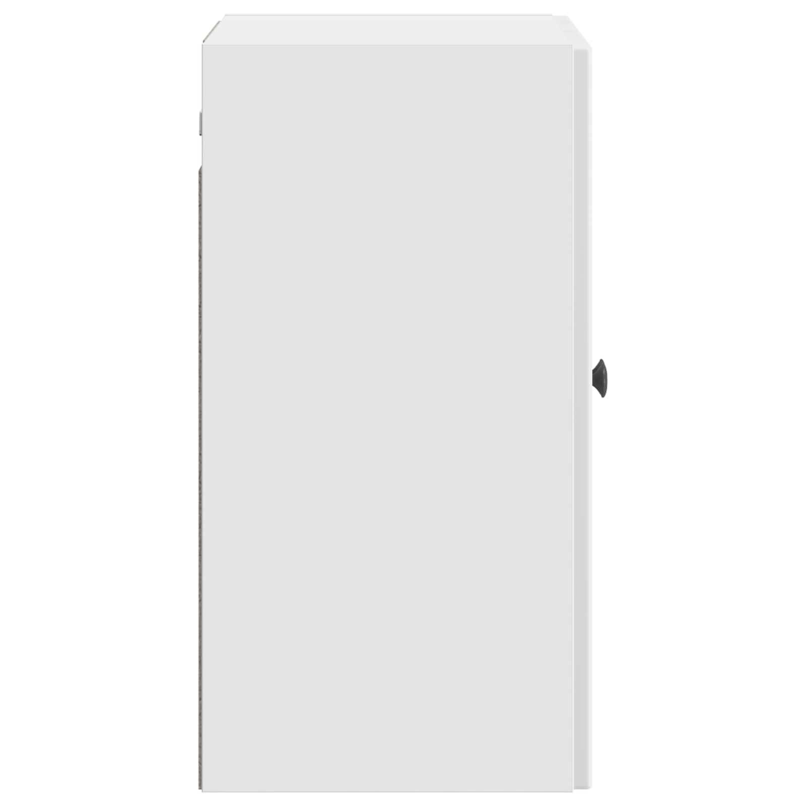 vidaXL Wandschrank Hochglanz Weiß 59 x 31 x 60 cm Holzwerkstoff