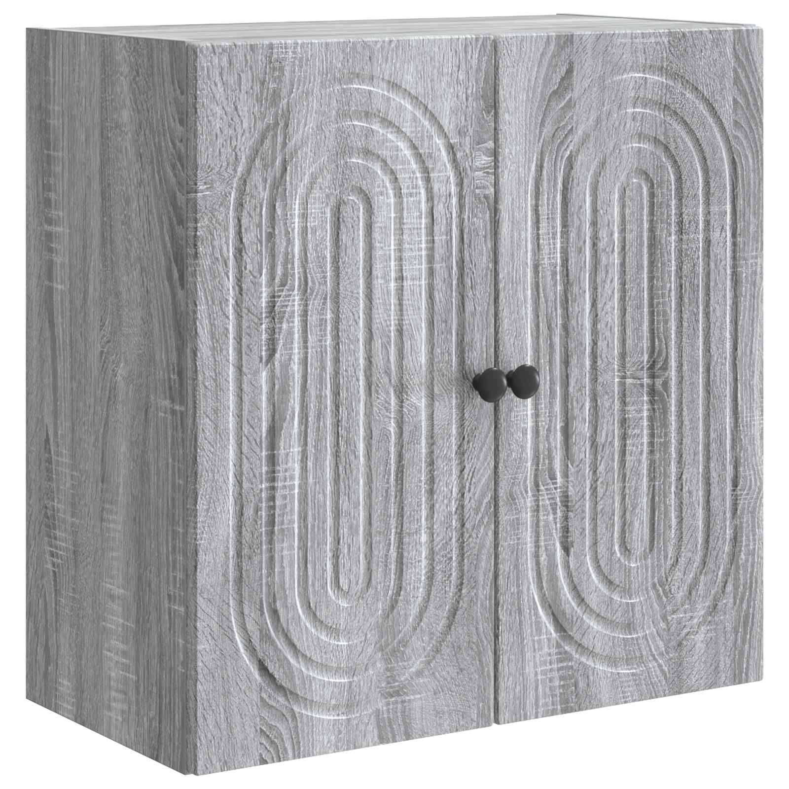 vidaXL Wandschrank Grau Sonoma 59 x 31 x 60 cm Holzwerkstoff