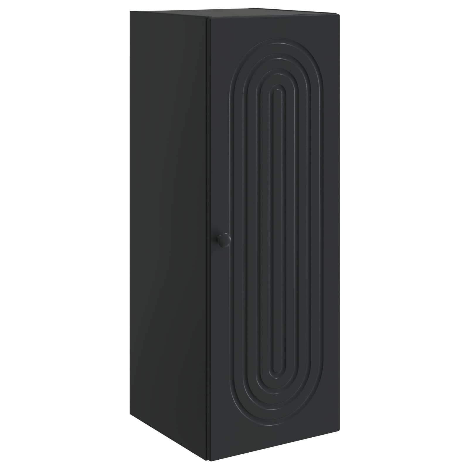 vidaXL Wandschrank Schwarz 33 x 34,5 x 90 cm Holzwerkstoff