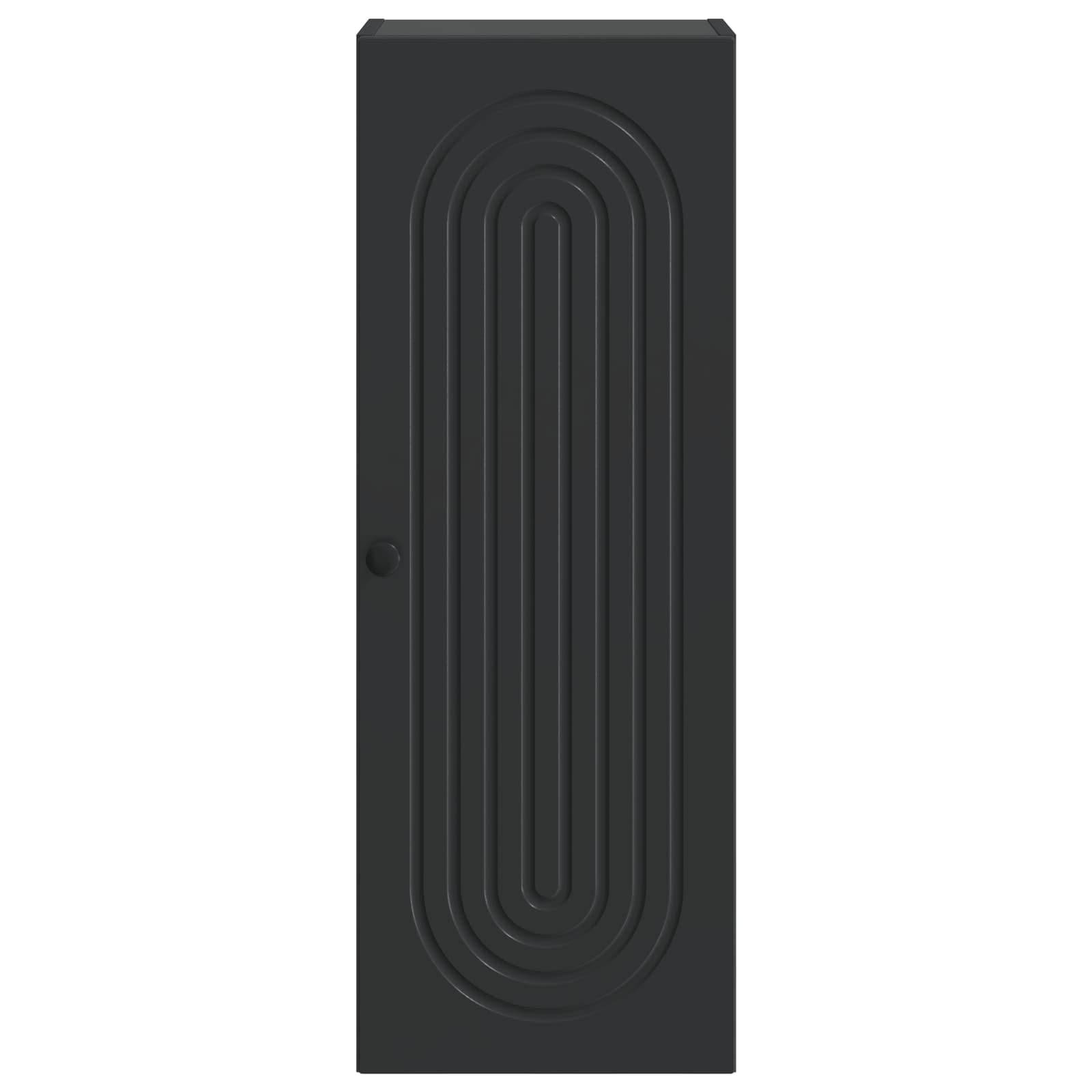 vidaXL Wandschrank Schwarz 33 x 34,5 x 90 cm Holzwerkstoff