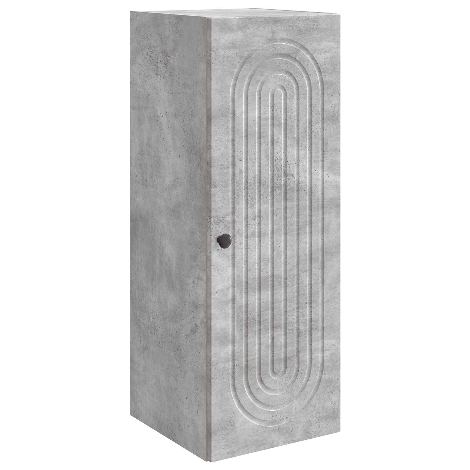 vidaXL Wandschrank Betongrau 33 x 34,5 x 90 cm Holzwerkstoff