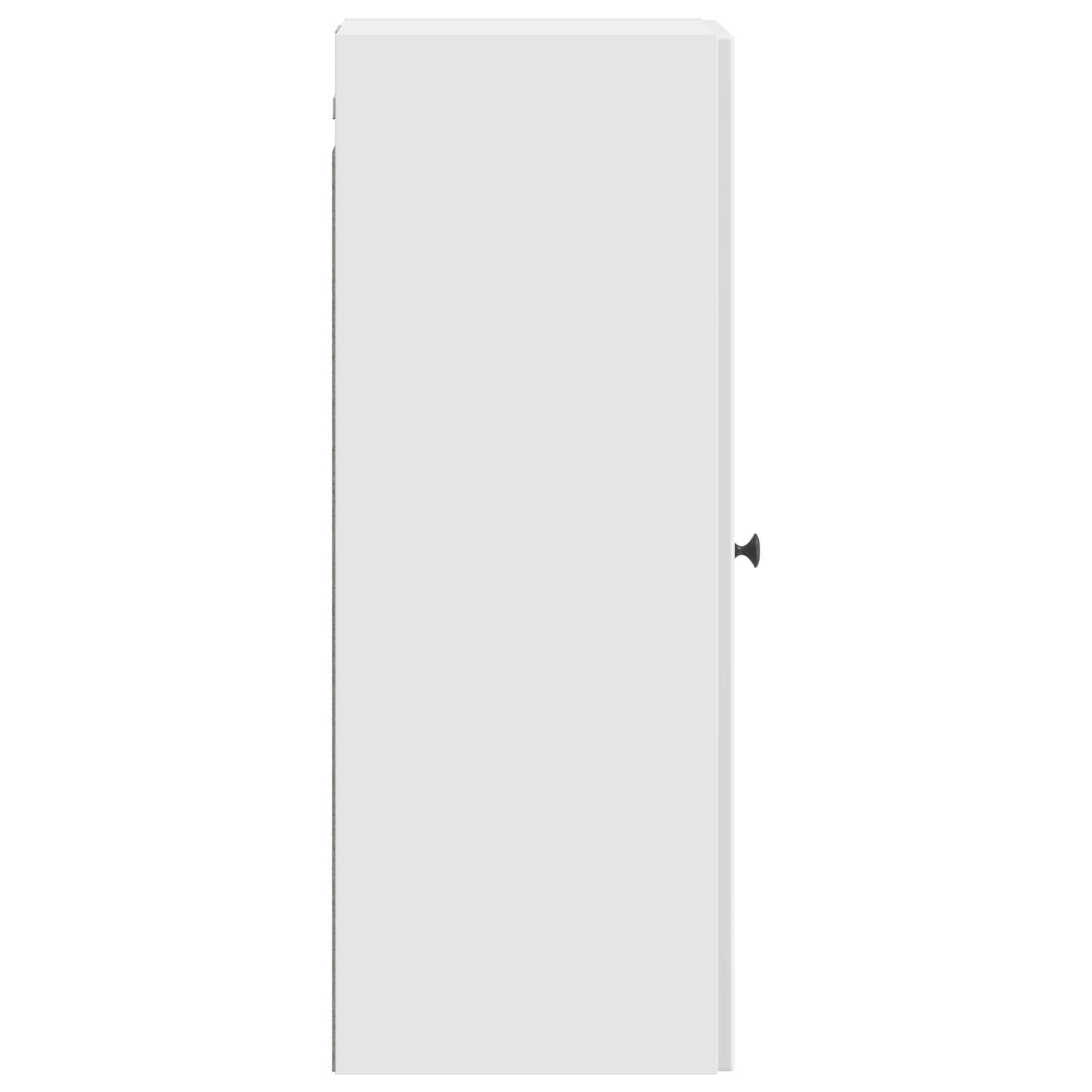 vidaXL Wandschrank Hochglanz Weiß 33 x 34,5 x 90 cm Holzwerkstoff