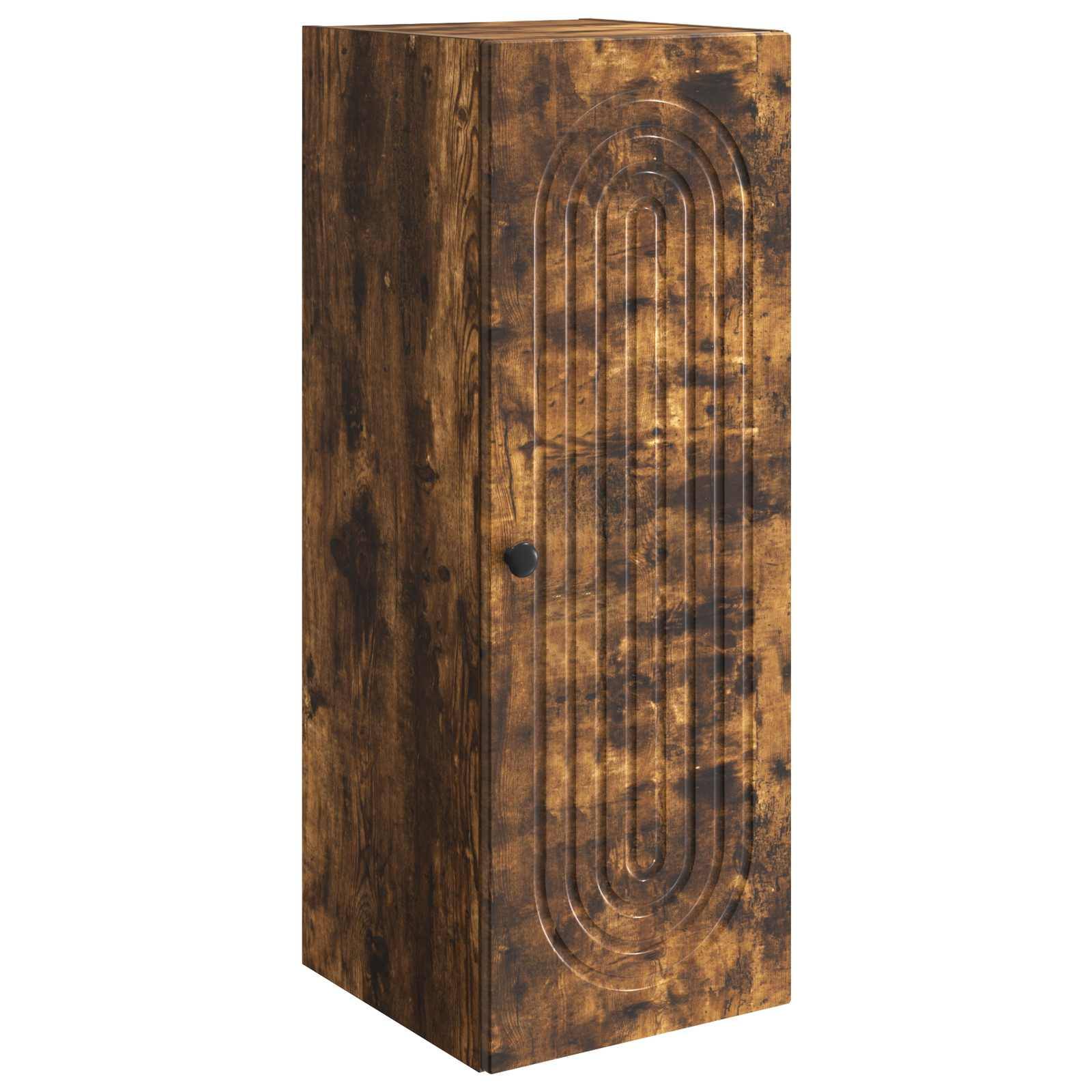 vidaXL Wandschrank Geräucherte Eiche 33 x 34,5 x 90 cm Holzwerkstoff