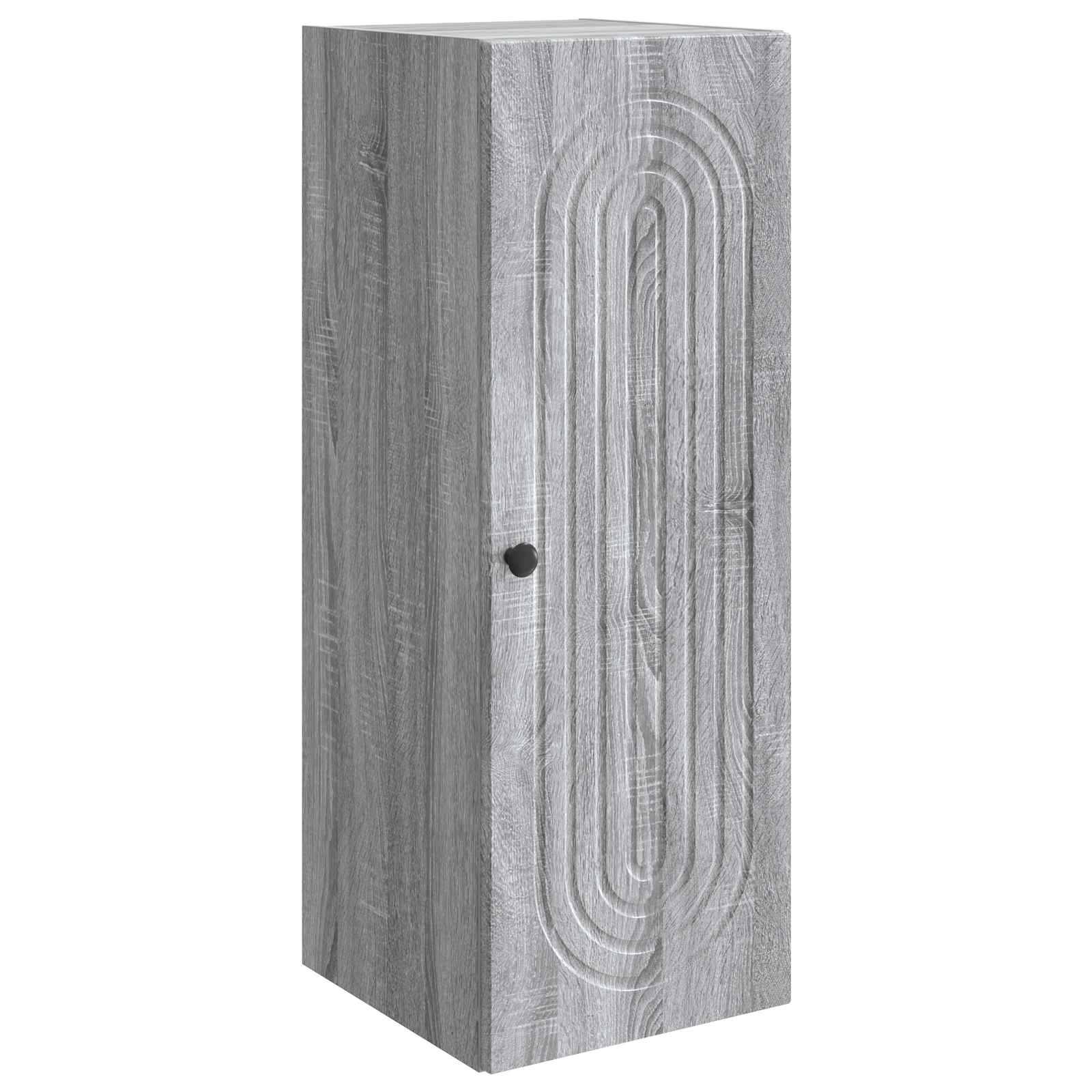 vidaXL Wandschrank Grau Sonoma 33 x 34,5 x 90 cm Holzwerkstoff