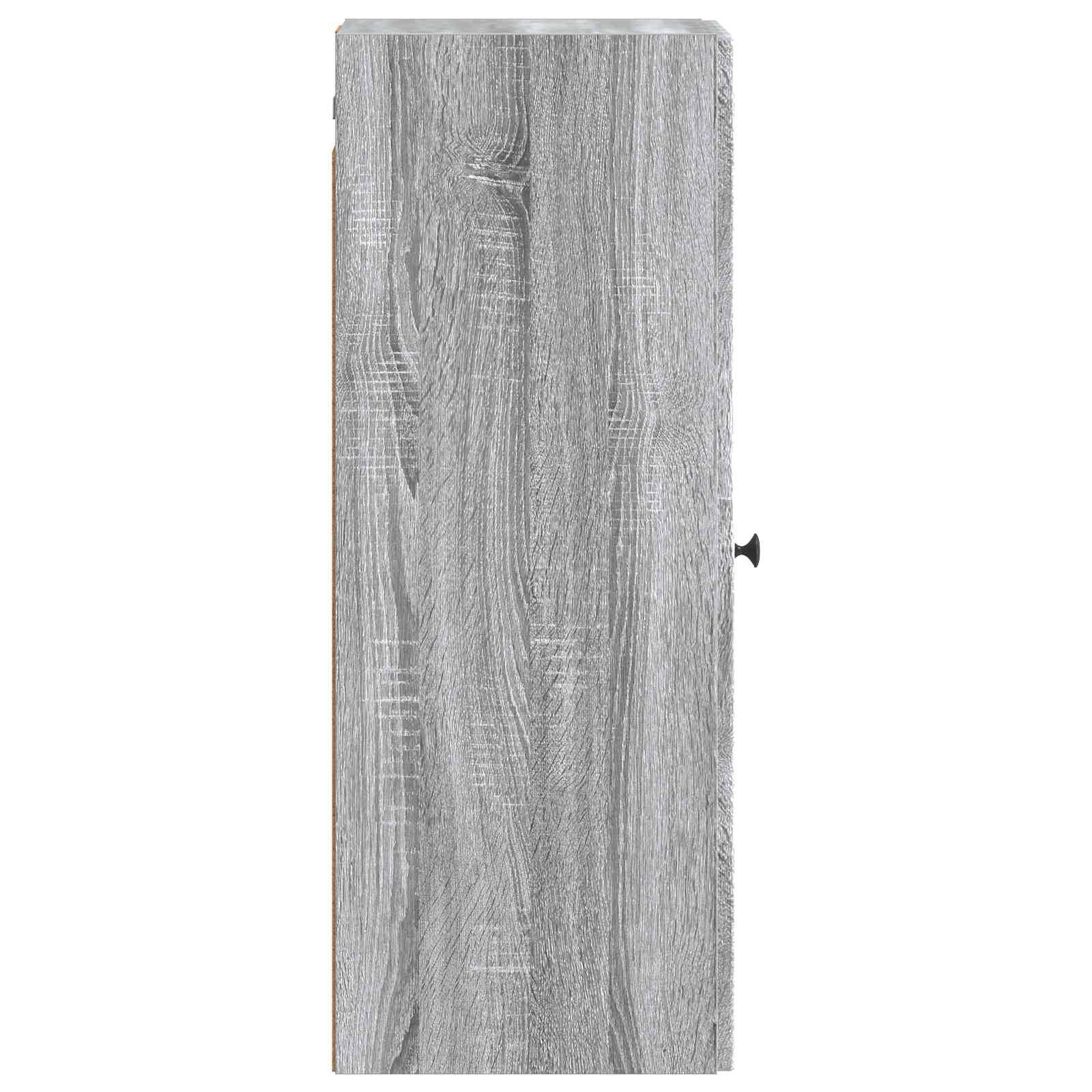 vidaXL Wandschrank Grau Sonoma 33 x 34,5 x 90 cm Holzwerkstoff