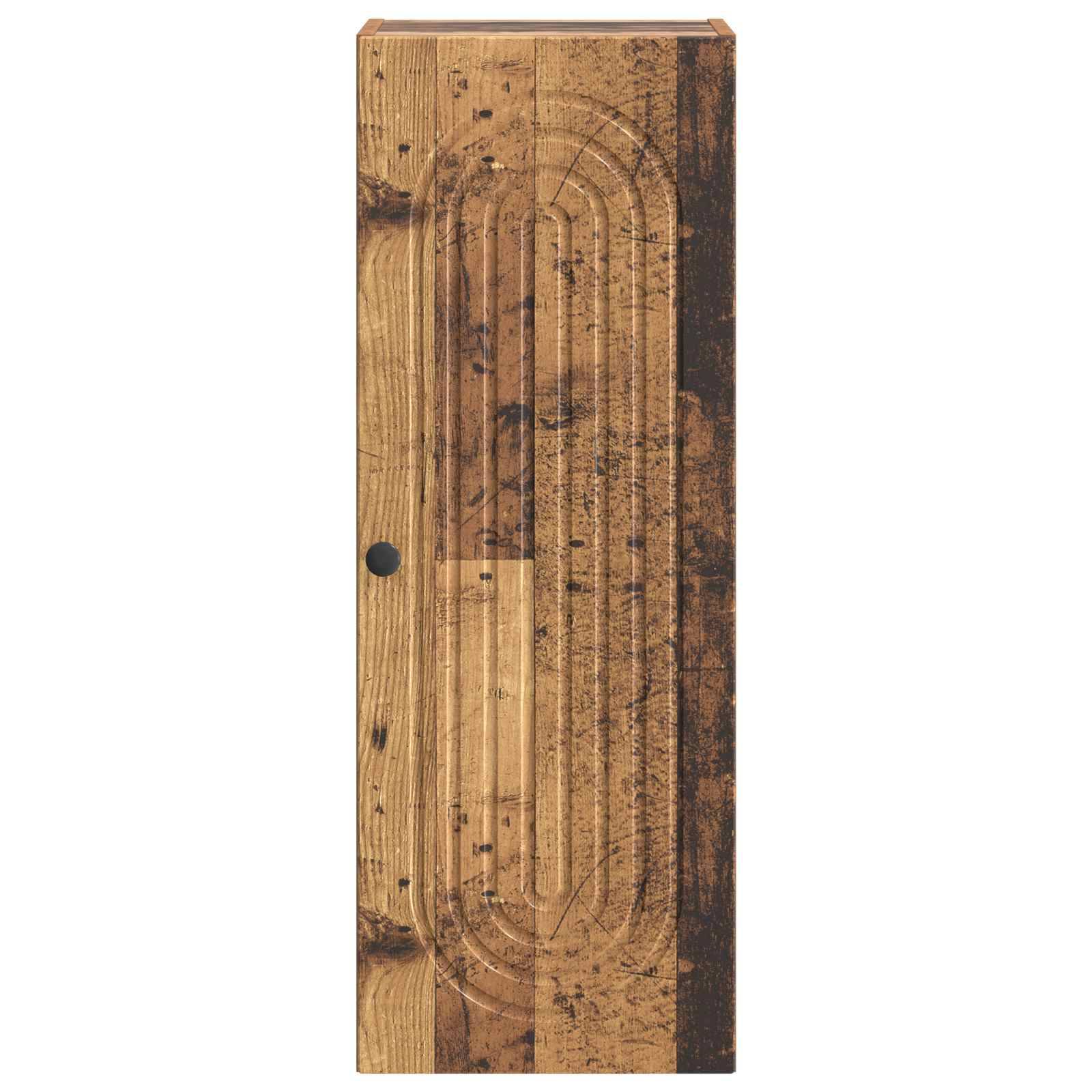 vidaXL Wandschrank Altholz 33 x 34,5 x 90 cm Holzwerkstoff