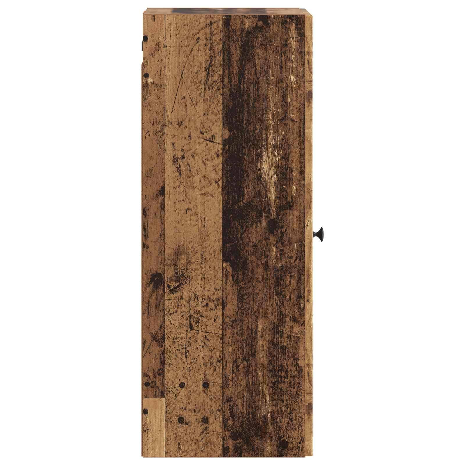vidaXL Wandschrank Altholz 33 x 34,5 x 90 cm Holzwerkstoff