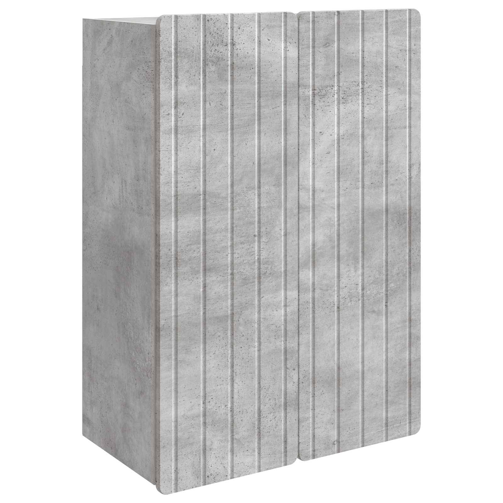 vidaXL Wandschrank Betongrau 66 x 34,5 x 92 cm Holzwerkstoff