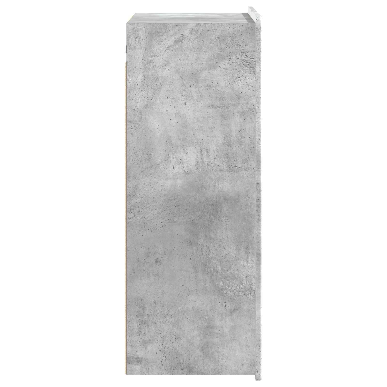 vidaXL Wandschrank Betongrau 66 x 34,5 x 92 cm Holzwerkstoff