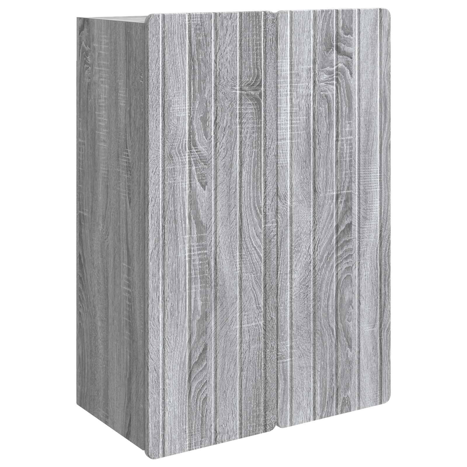 vidaXL Wandschrank Grau Sonoma 66 x 34,5 x 92 cm Holzwerkstoff