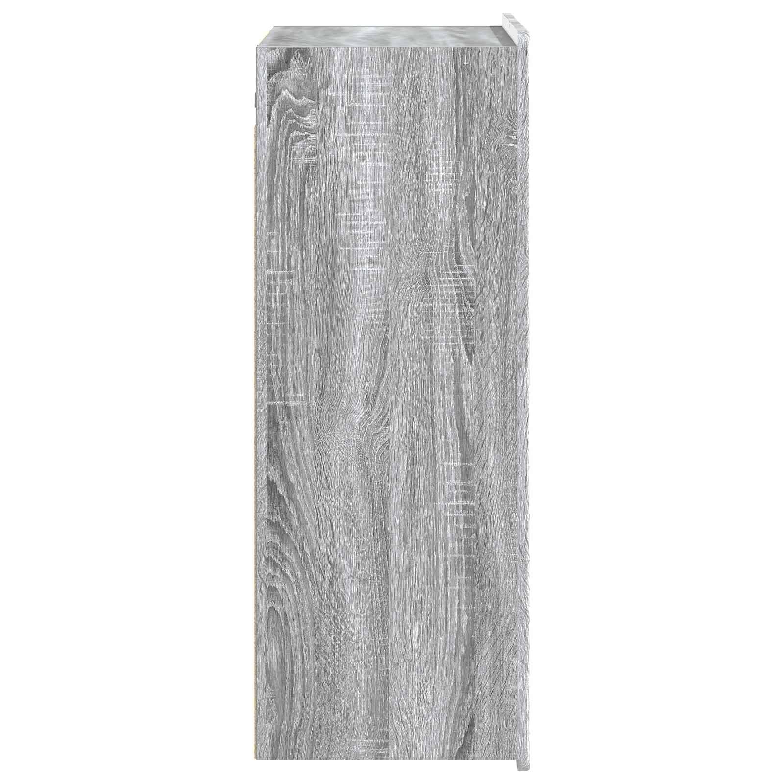 vidaXL Wandschrank Grau Sonoma 66 x 34,5 x 92 cm Holzwerkstoff