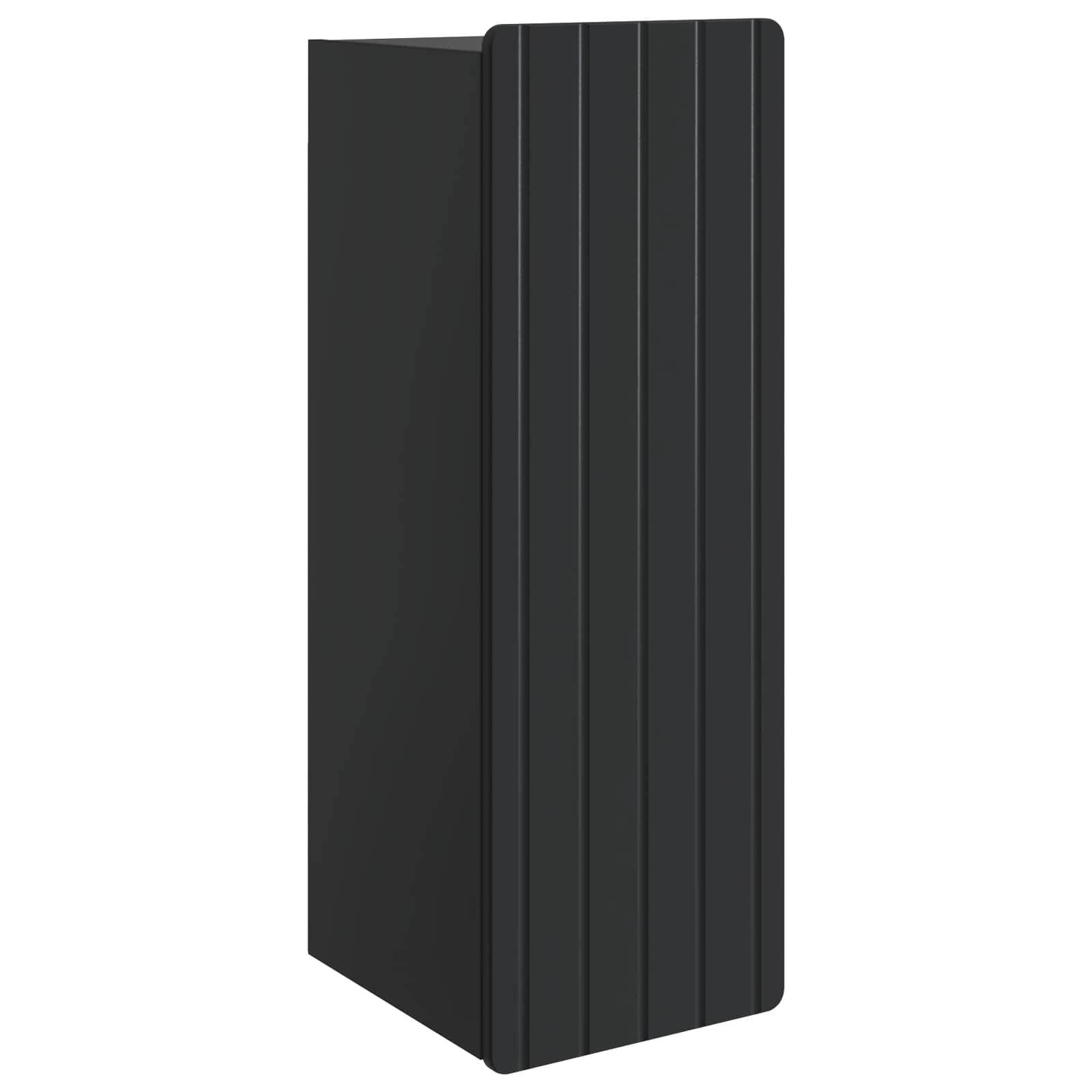 vidaXL Wandschrank Schwarz 33 x 34,5 x 94 cm Holzwerkstoff