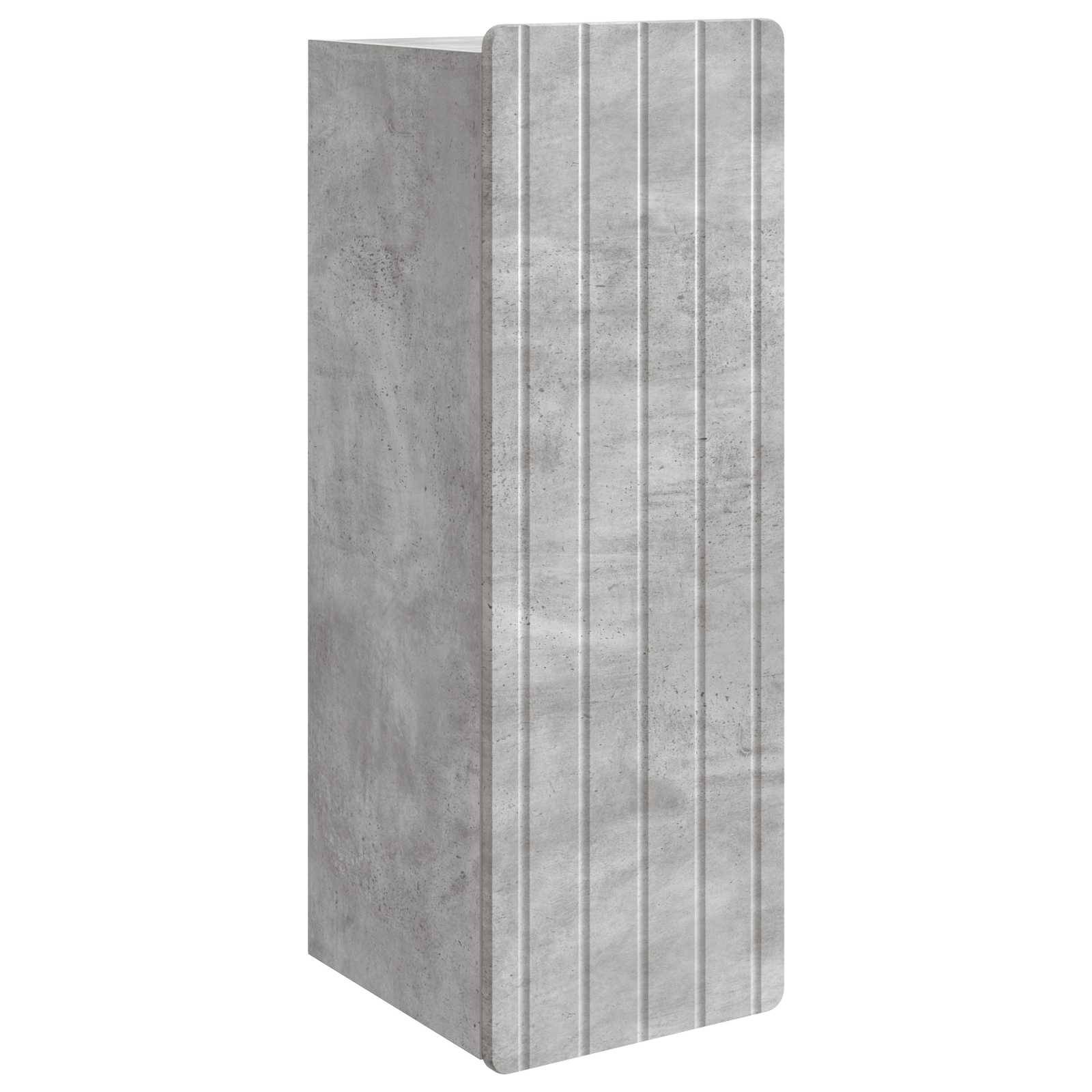 vidaXL Wandschrank Betongrau 33 x 34,5 x 94 cm Holzwerkstoff